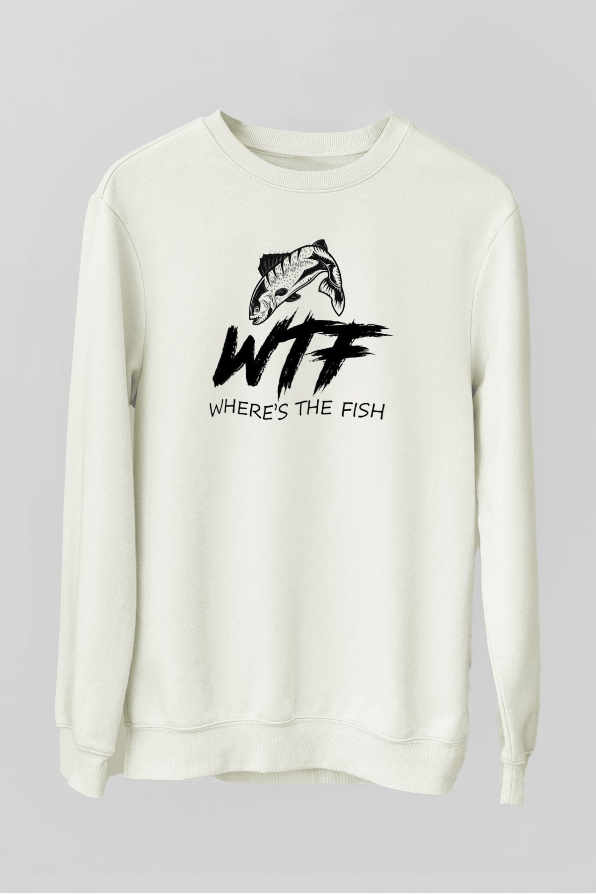 Balıkçı Beyaz Unisex Sweatshirt