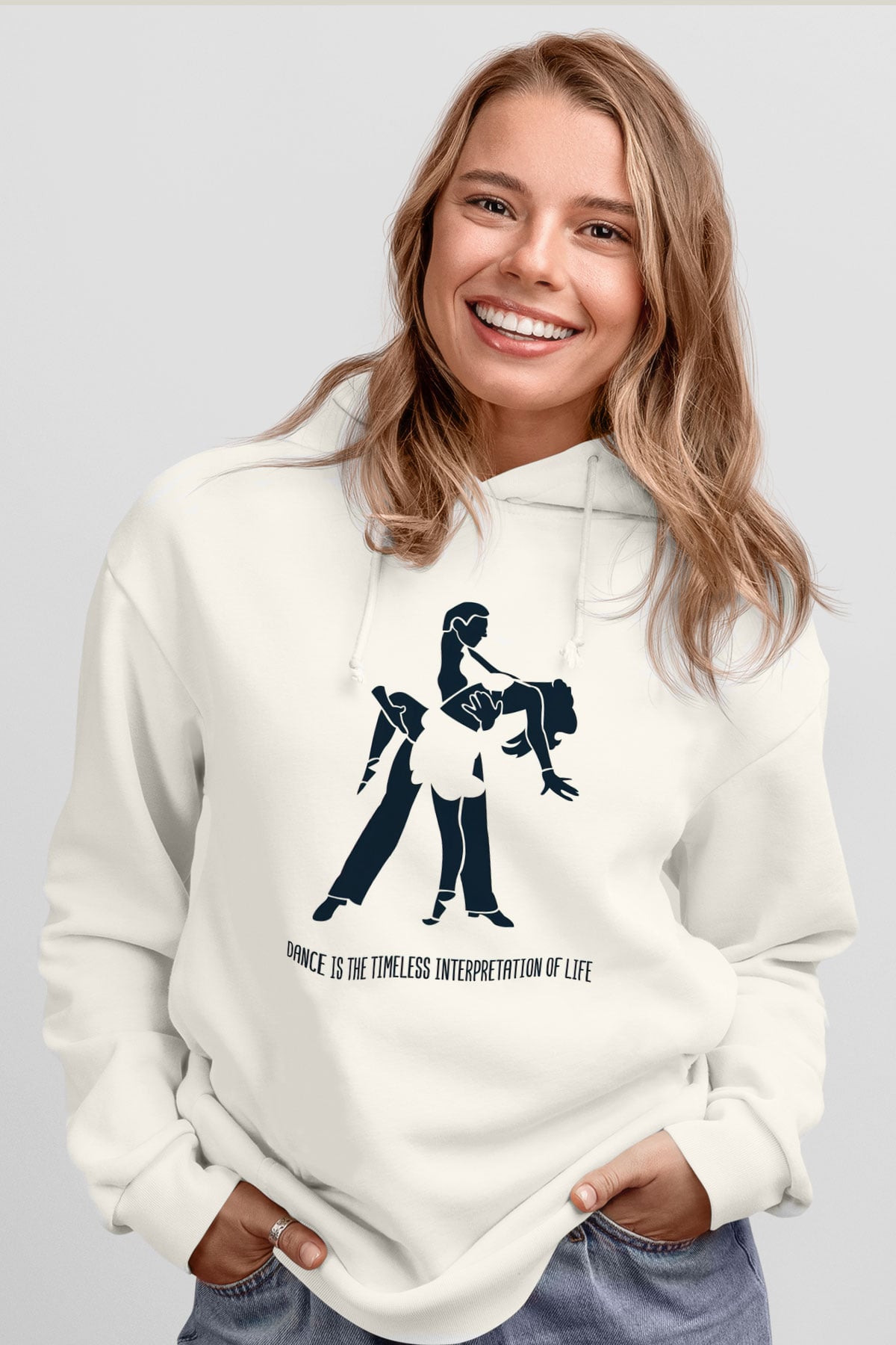 Balo Beyaz Unisex Hoodie
