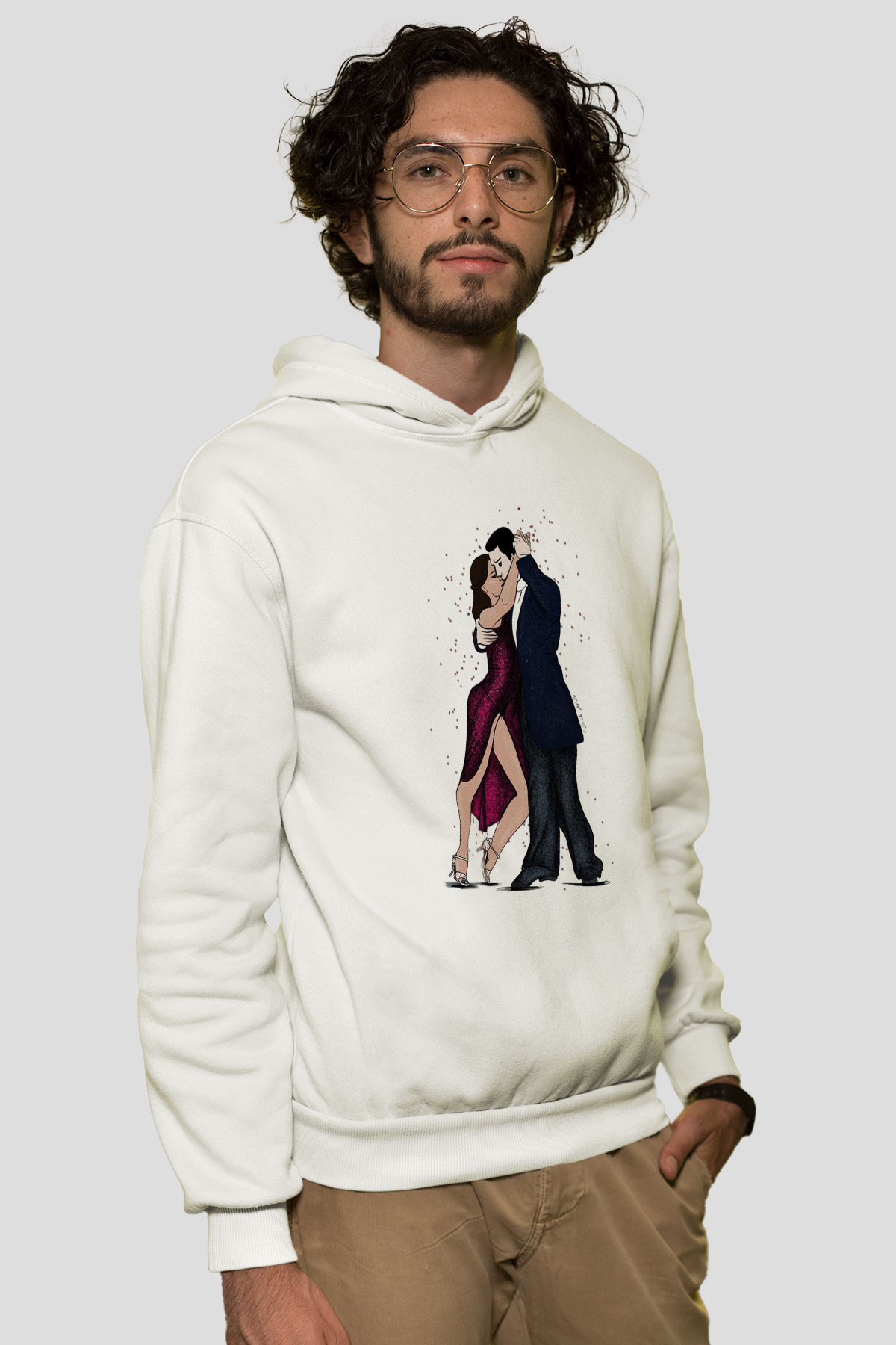 Balo Beyaz Unisex Hoodie