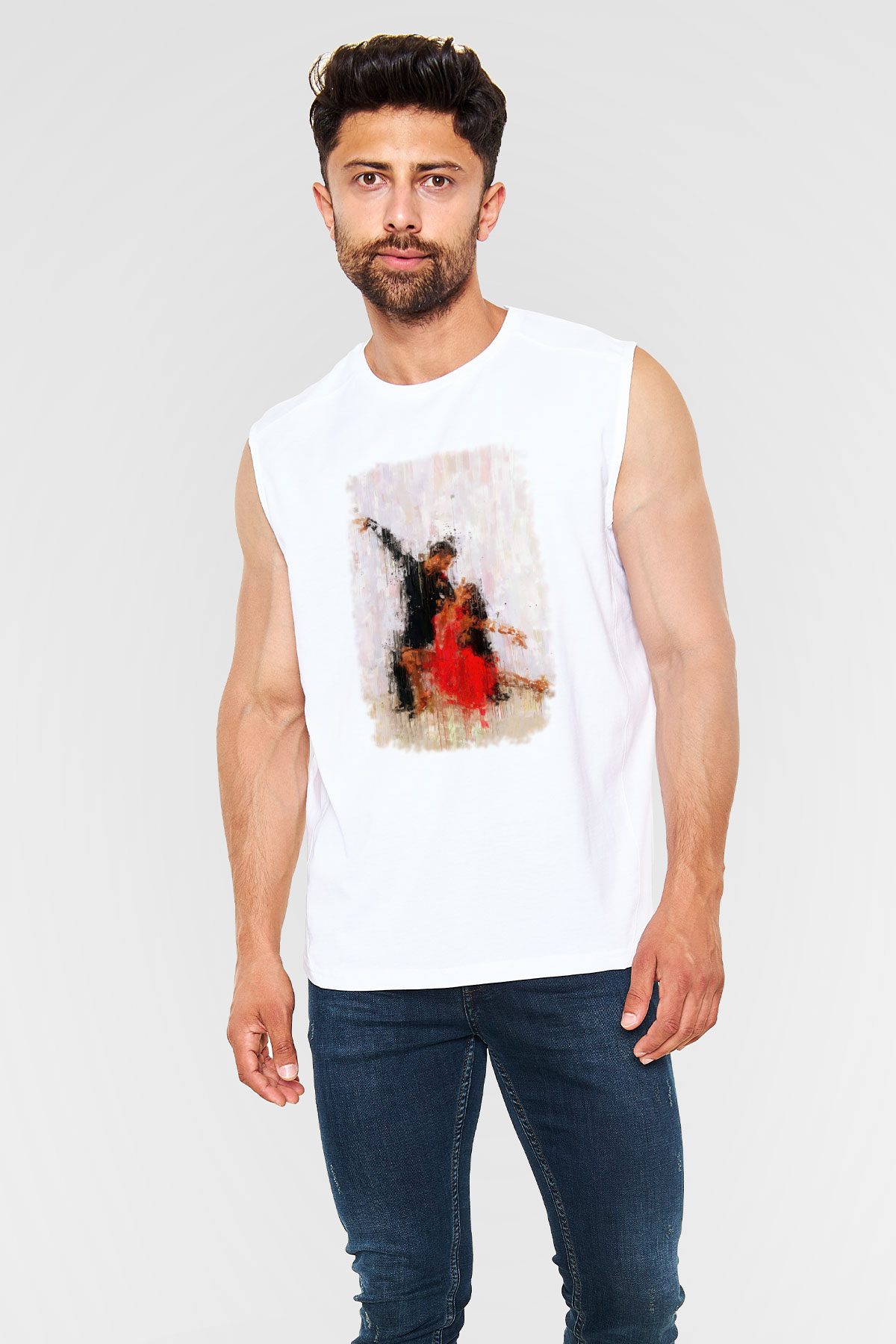 Balo Beyaz Unisex Kolsuz Tişört