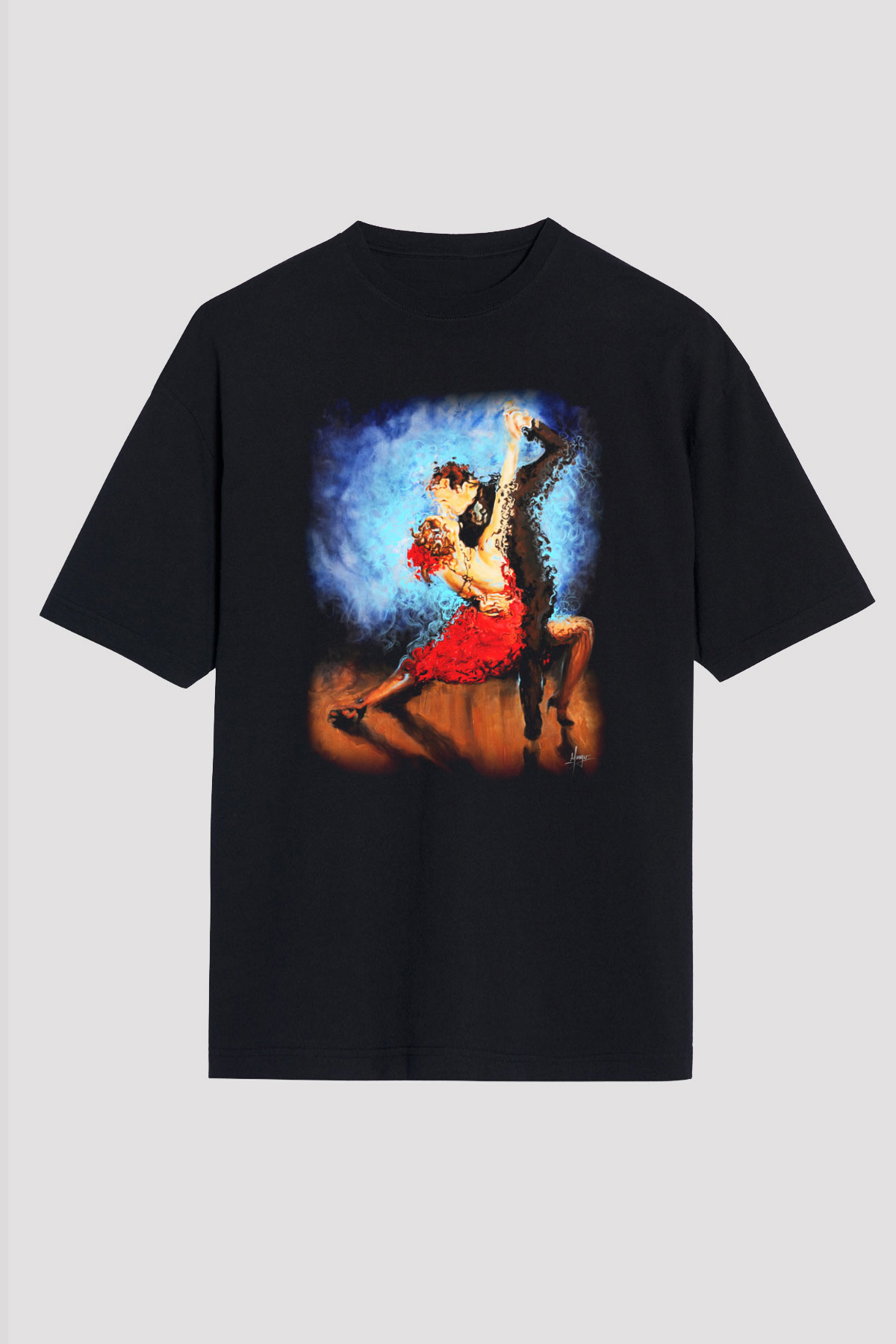 Balo Siyah Unisex Oversize Tişört T-Shirt