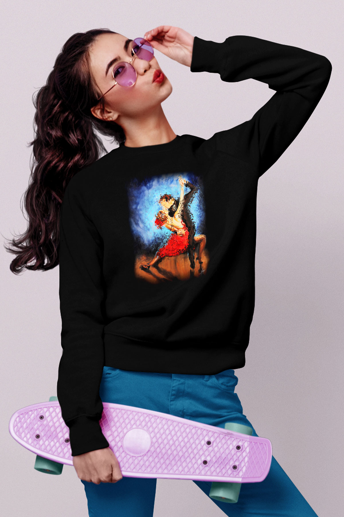 Balo Siyah Unisex Sweatshirt