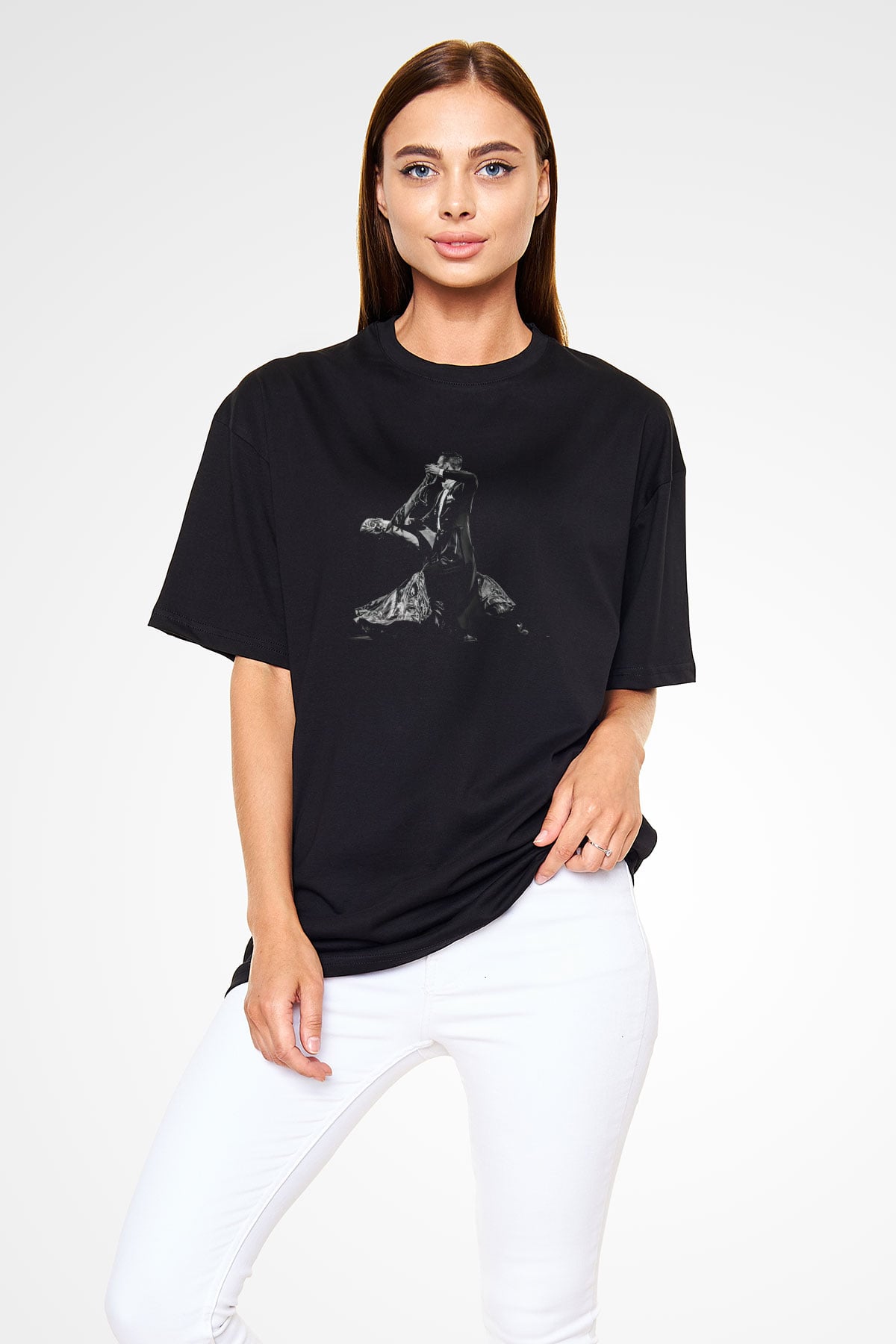 Balo Siyah Unisex Tişört T-Shirt - TişörtFabrikası