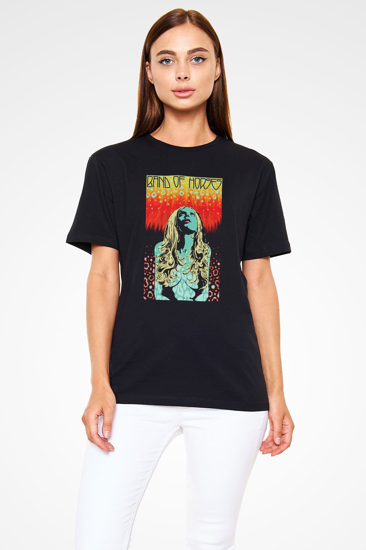 Band of Horses Siyah Unisex Tişört T-Shirt - TişörtFabrikası