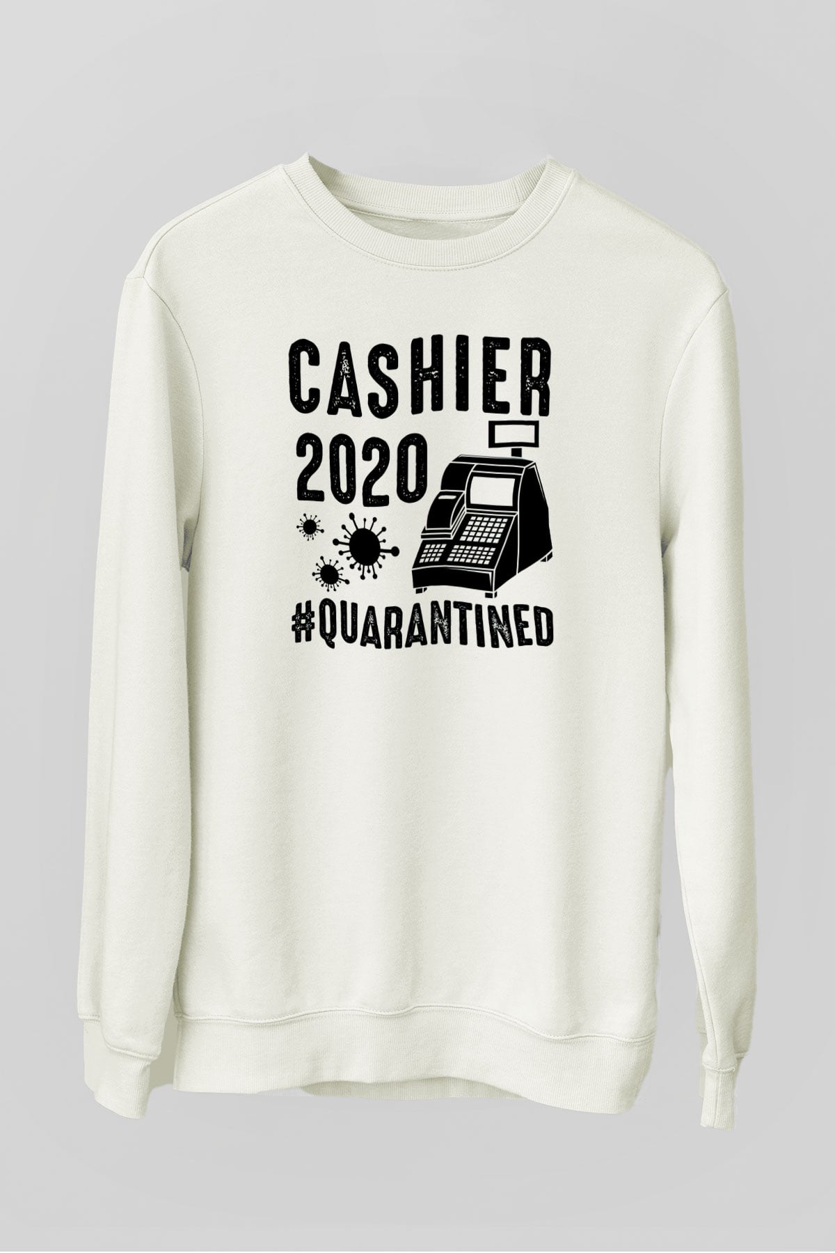 Bankacı Beyaz Unisex Sweatshirt