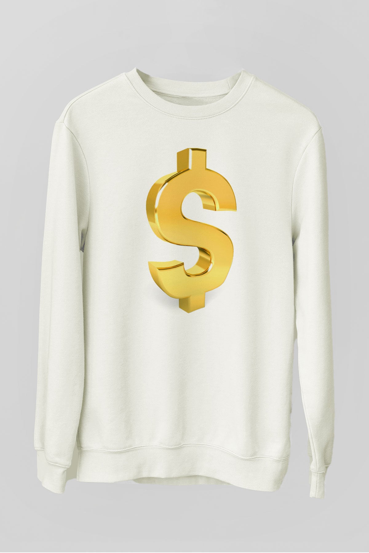 Bankacı Beyaz Unisex Sweatshirt