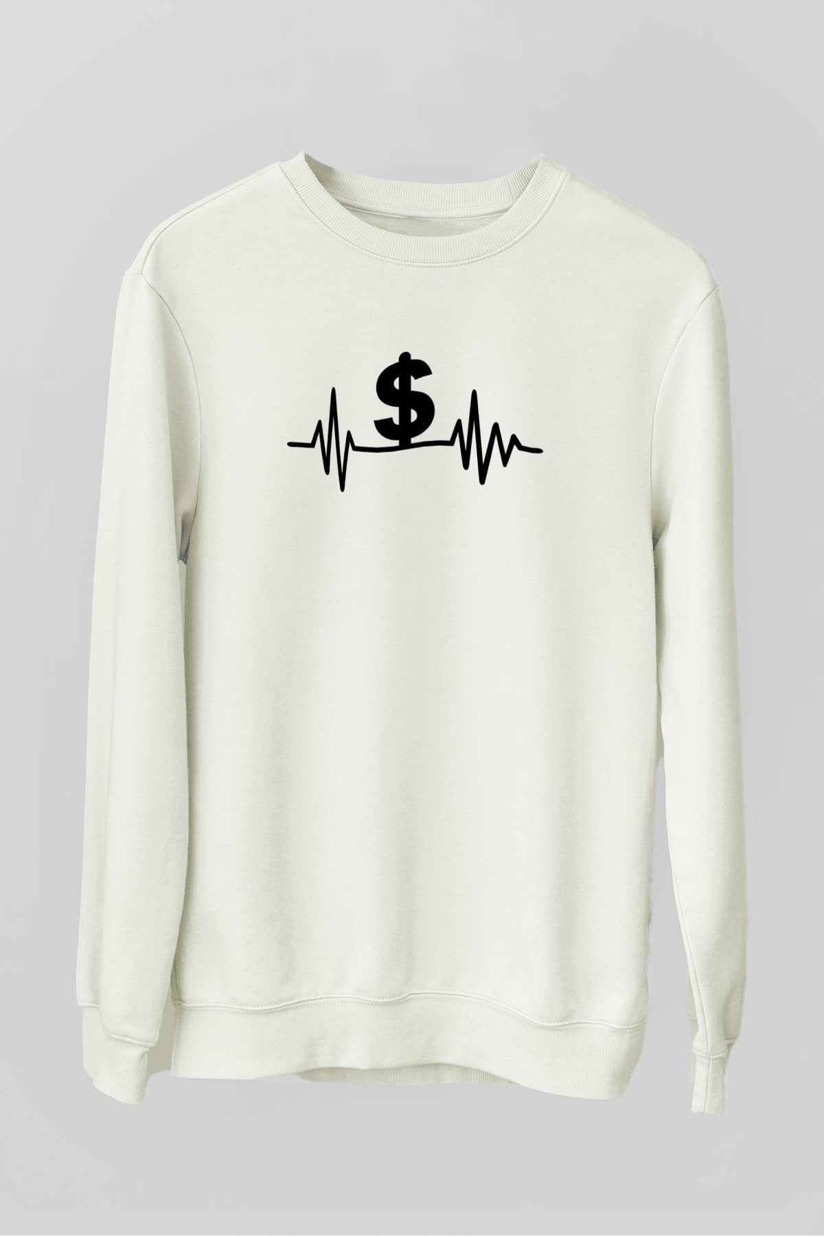 Bankacı Beyaz Unisex Sweatshirt