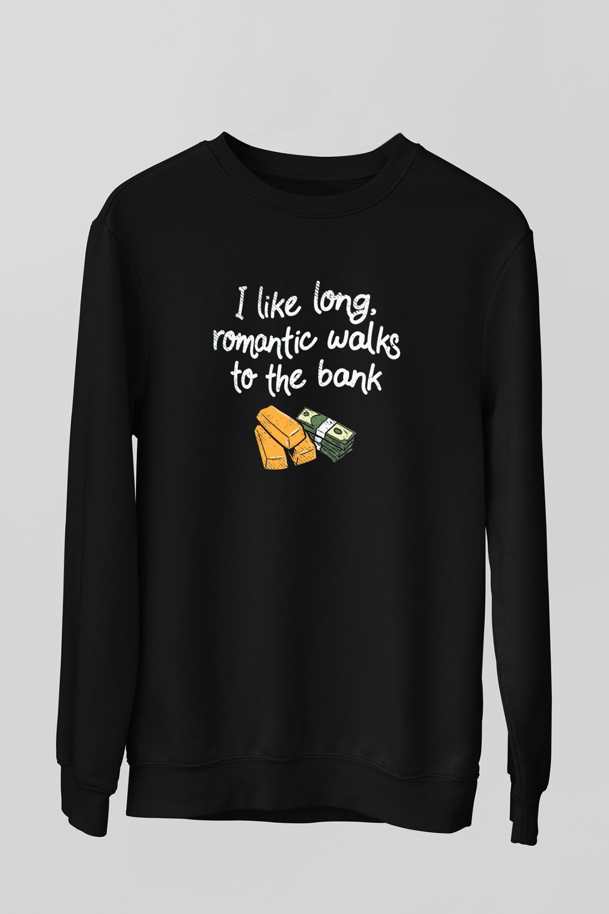 Bankacı Siyah Unisex Sweatshirt