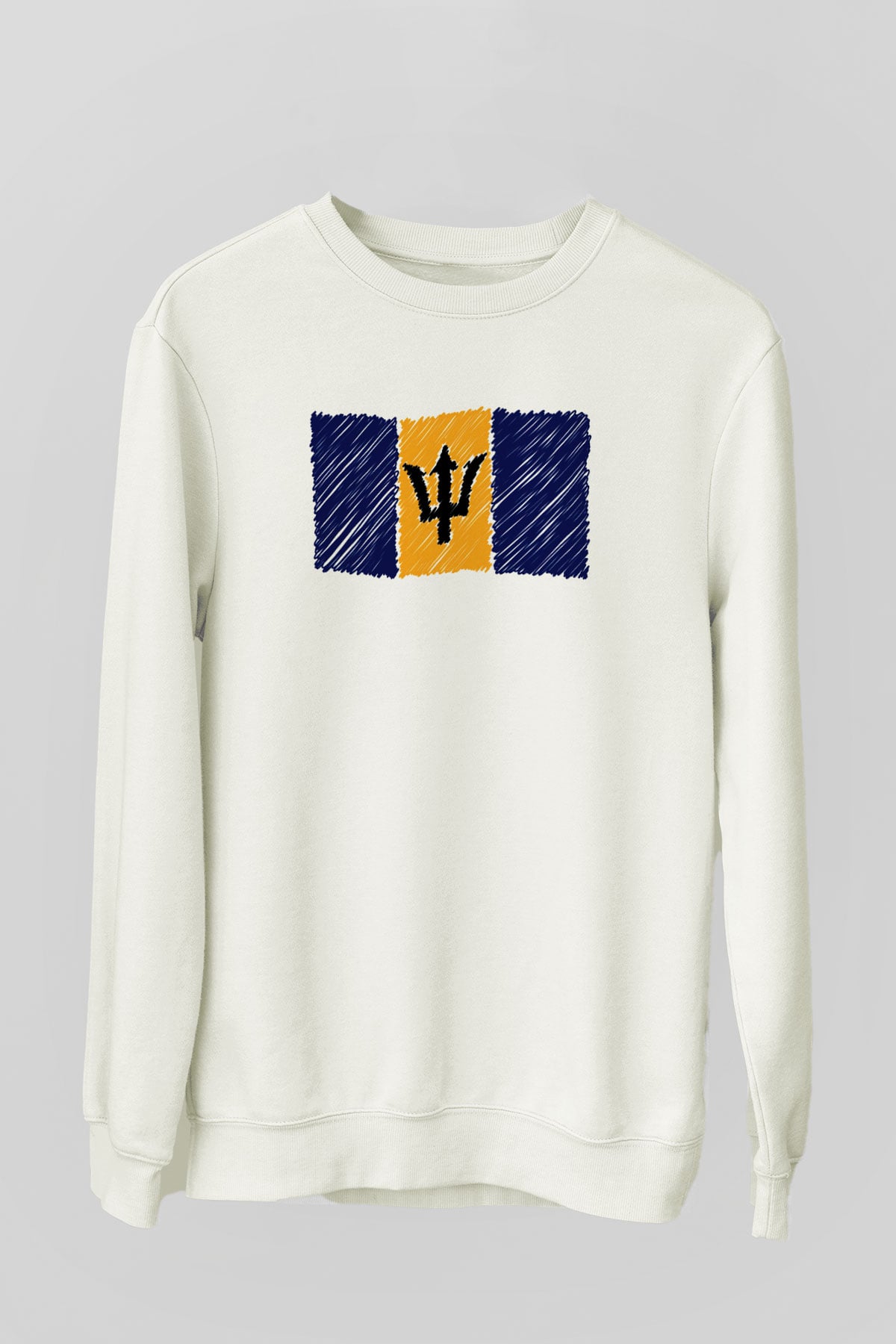 Barbados Beyaz Unisex Sweatshirt