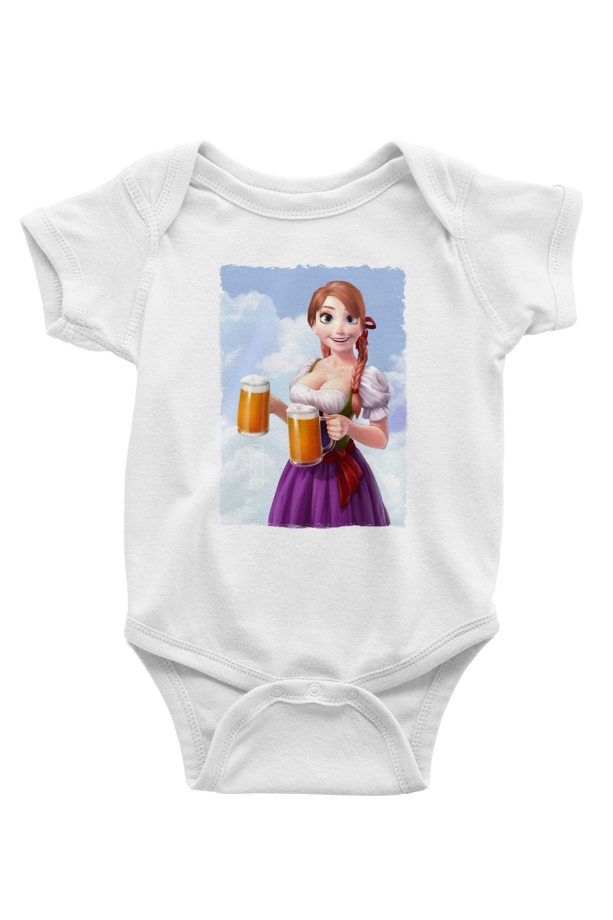 Barmaid Beyaz Bebek Body - Zıbın