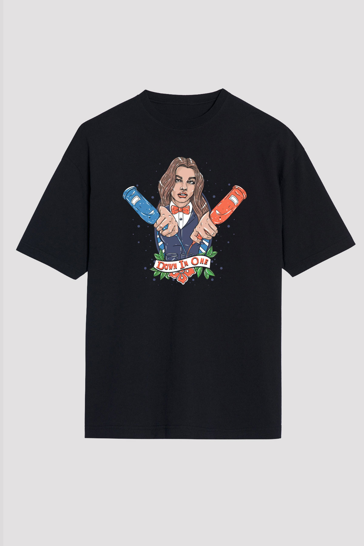 Barmaid Siyah Unisex Tişört T-Shirt - TişörtFabrikası