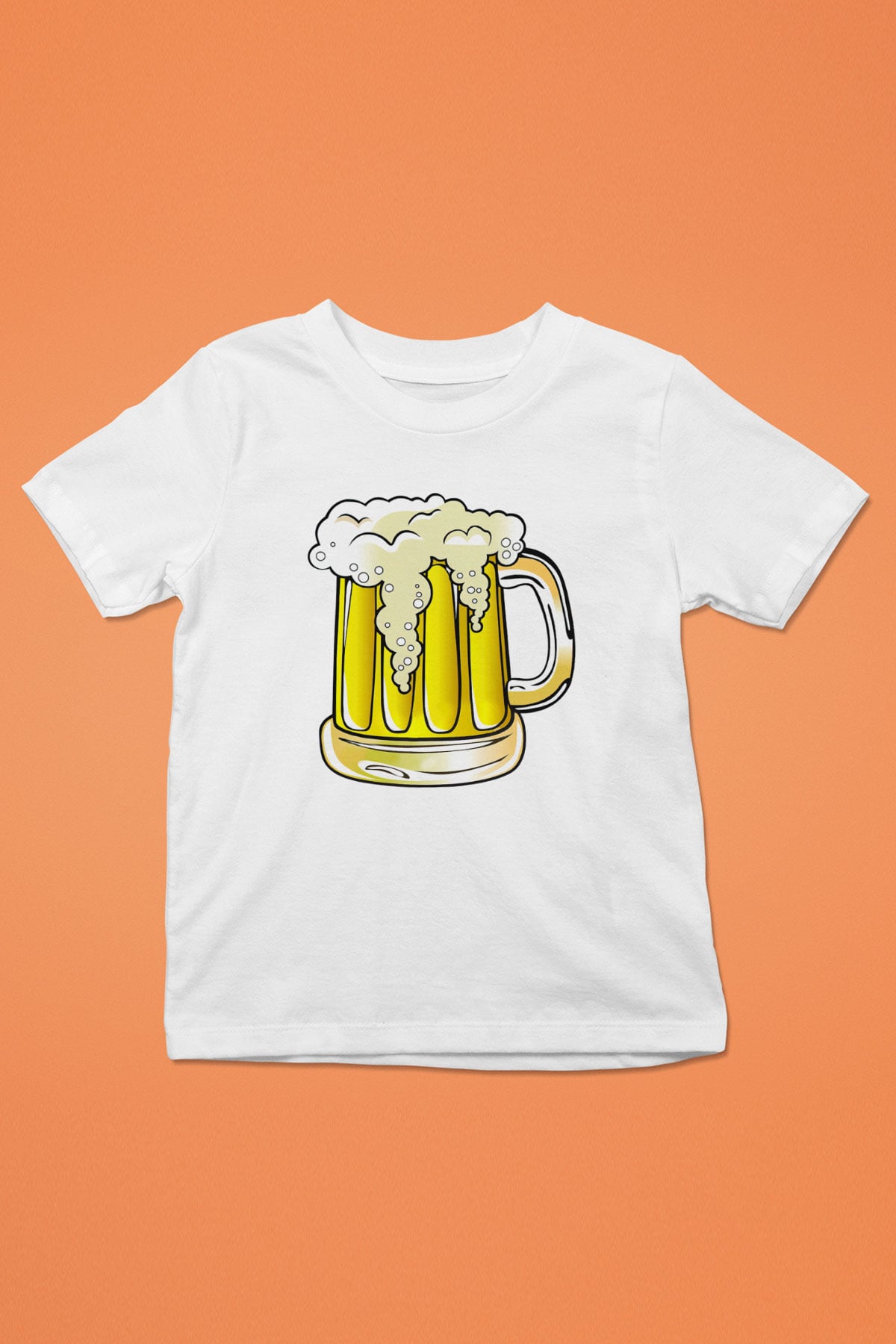 Barmen Baskılı Beyaz Unisex Çocuk Tişört