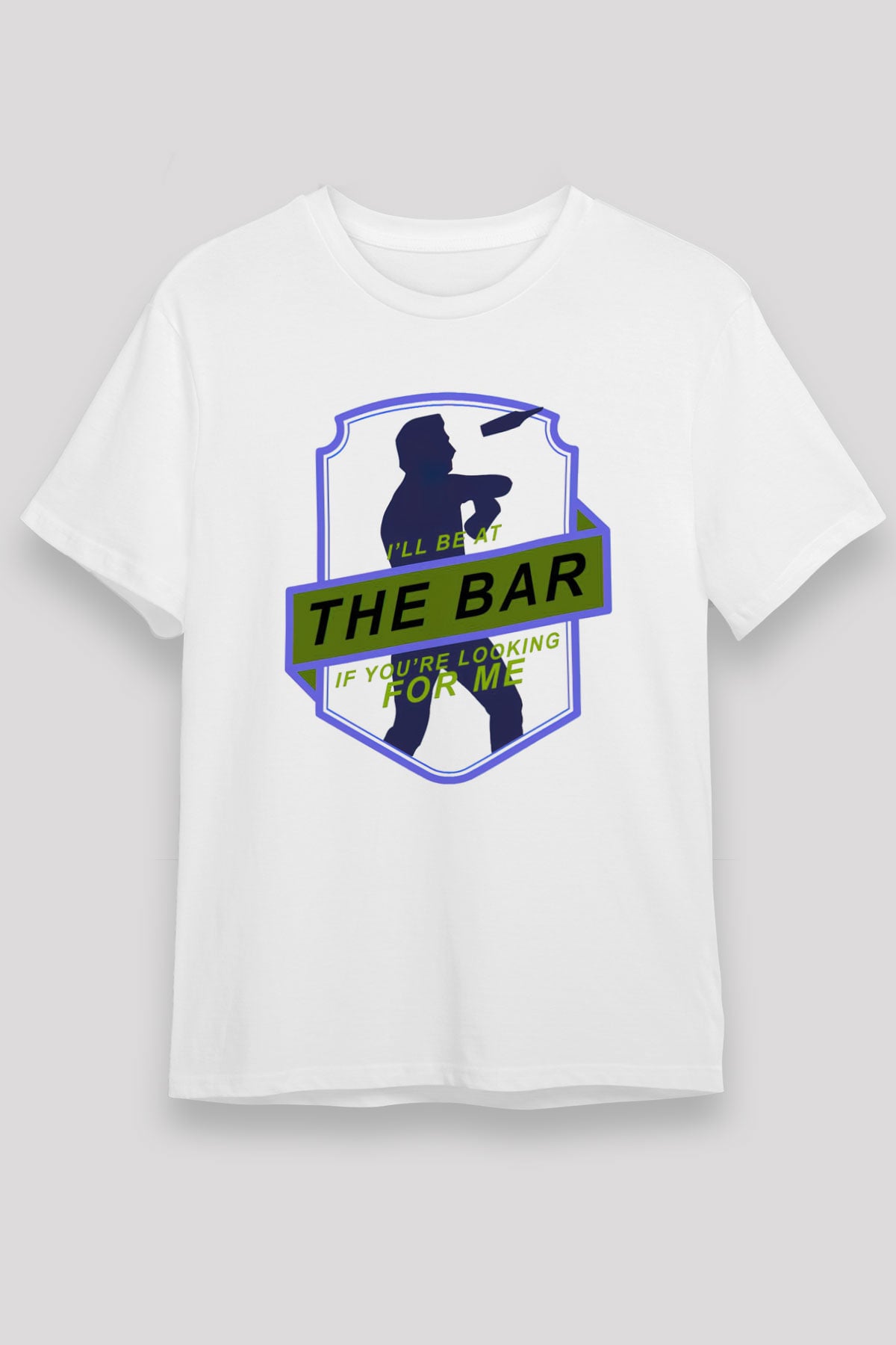 Barmen Beyaz Unisex Tişört T-Shirt - TişörtFabrikası