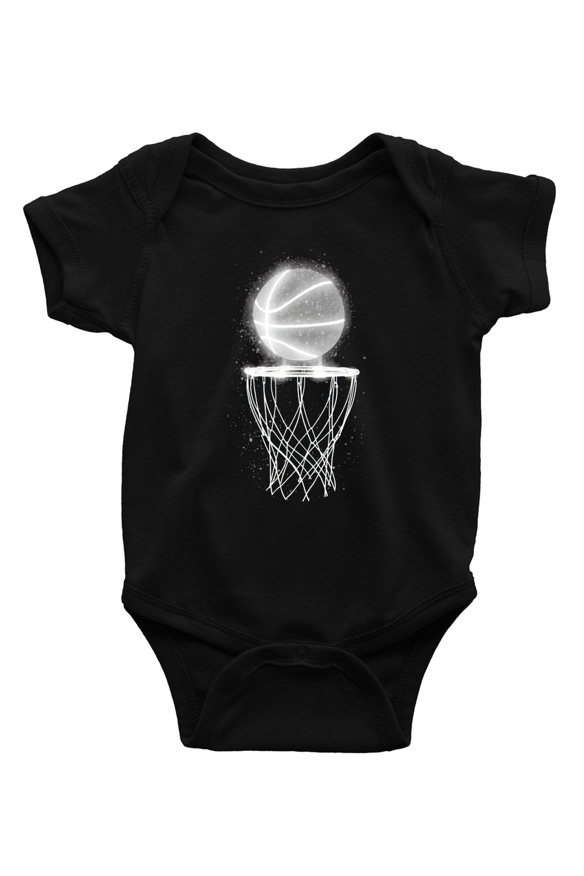 Basketbol BaskılıSiyah  Bebek Body - Zıbın