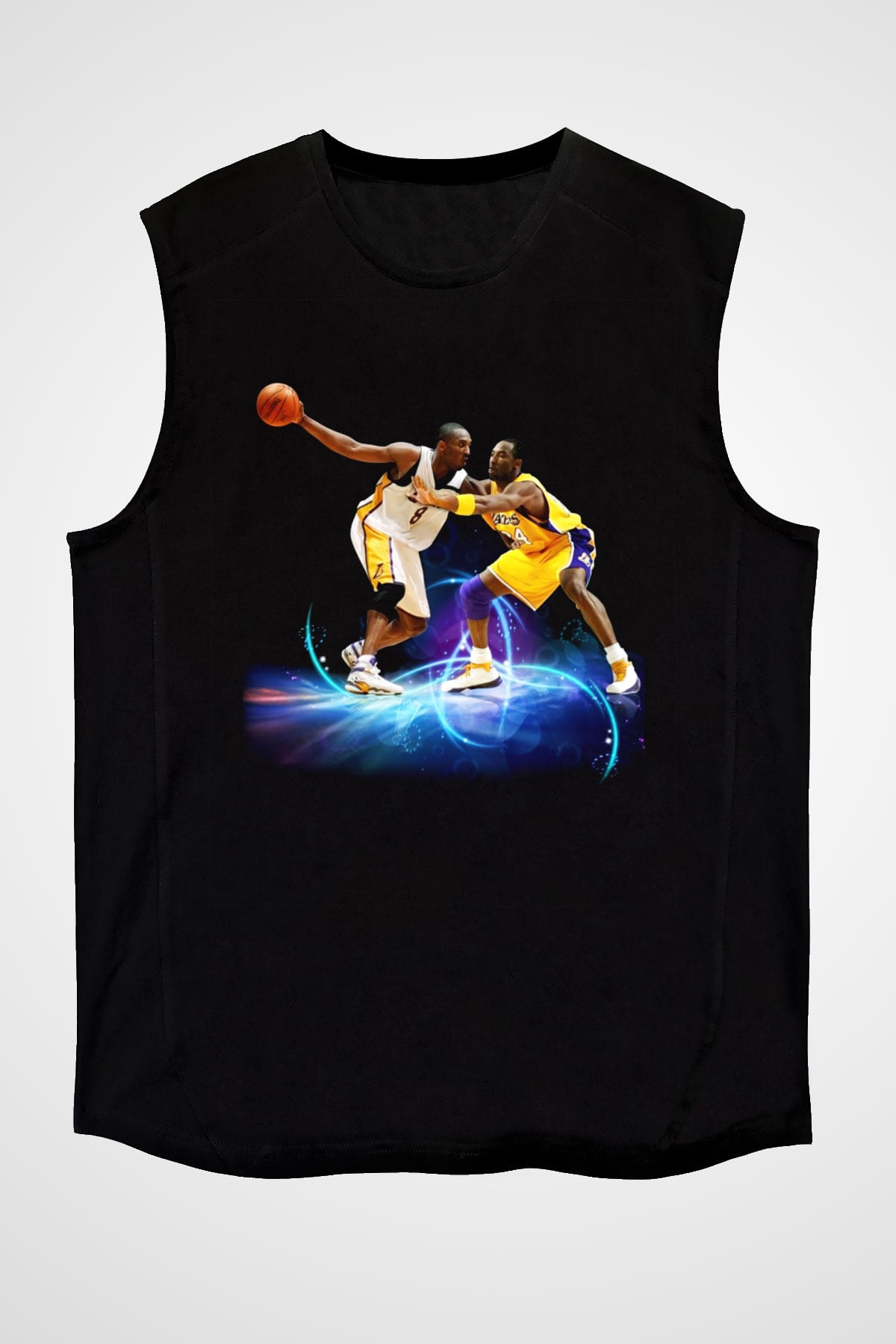 Basketbol Siyah Unisex Kolsuz Tişört