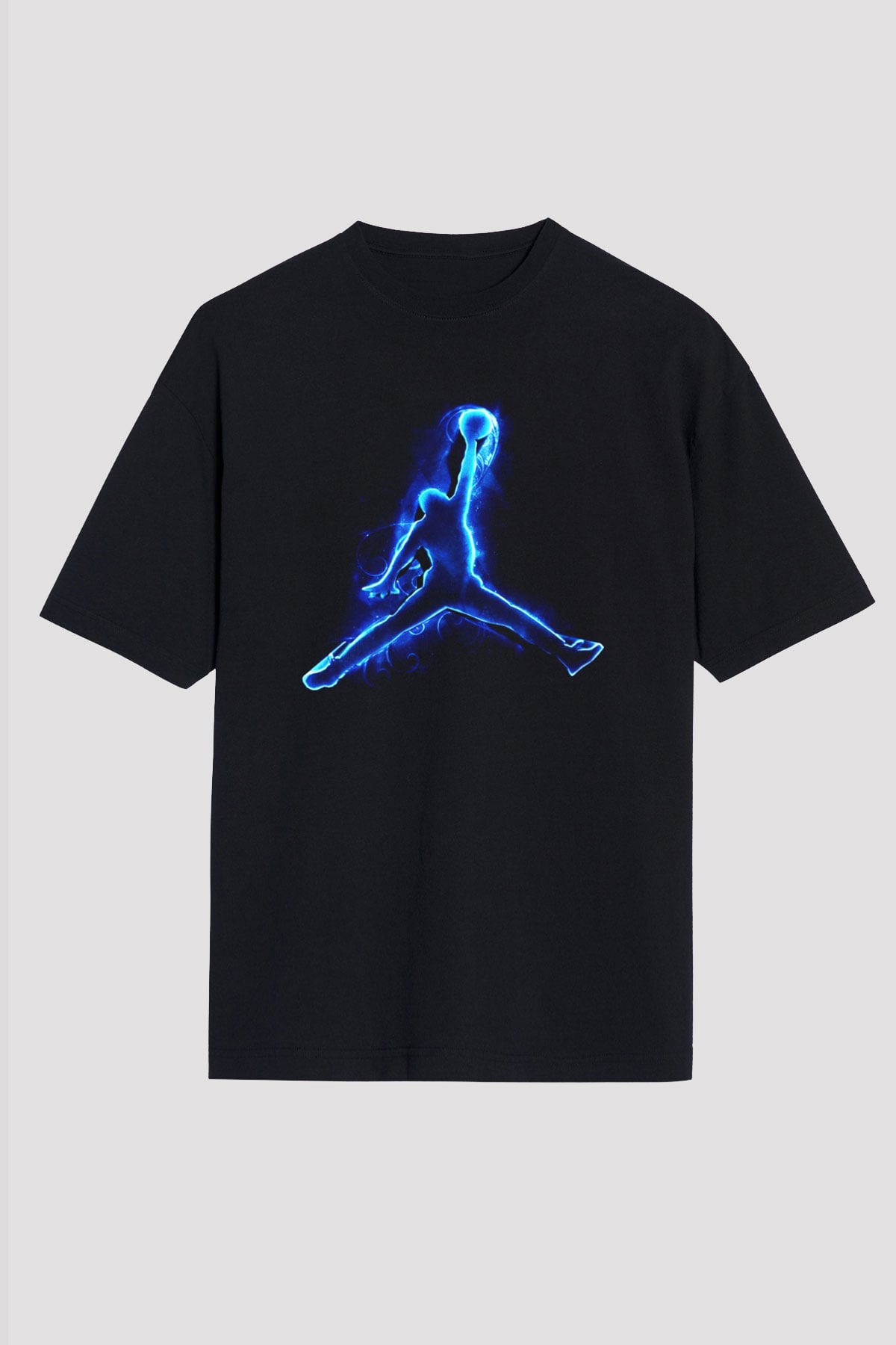 Basketbol Siyah Unisex Oversize Tişört T-Shirt