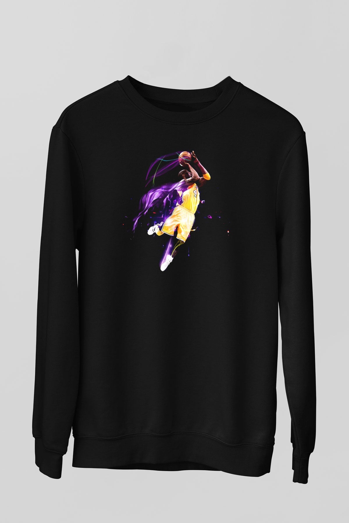 Basketbol Siyah Unisex Sweatshirt