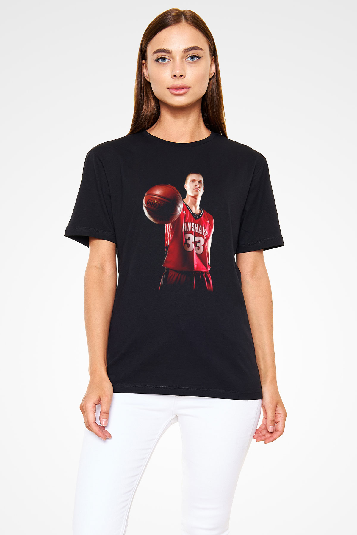 Basketbol Siyah Unisex Tişört T-Shirt - TişörtFabrikası
