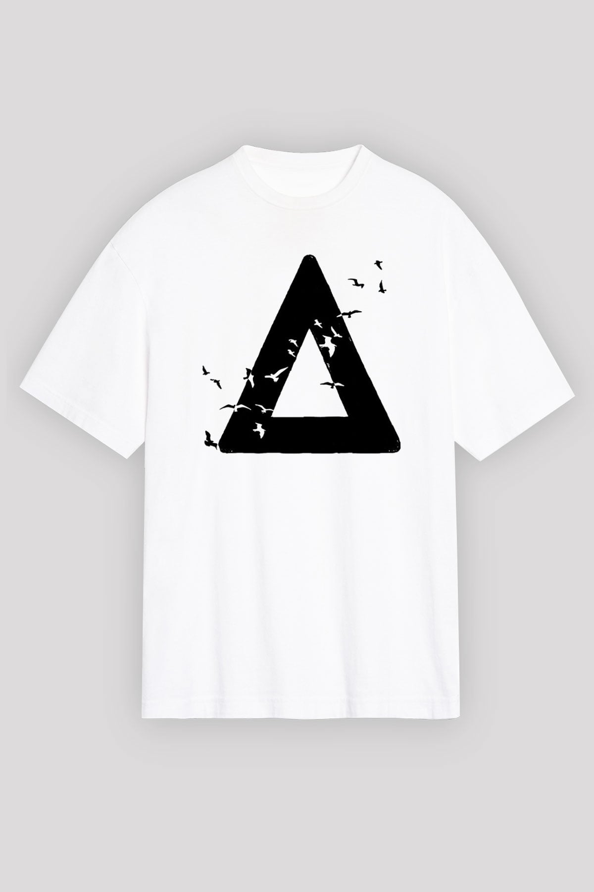 Bastille Beyaz Unisex Oversize Tişört T-Shirt