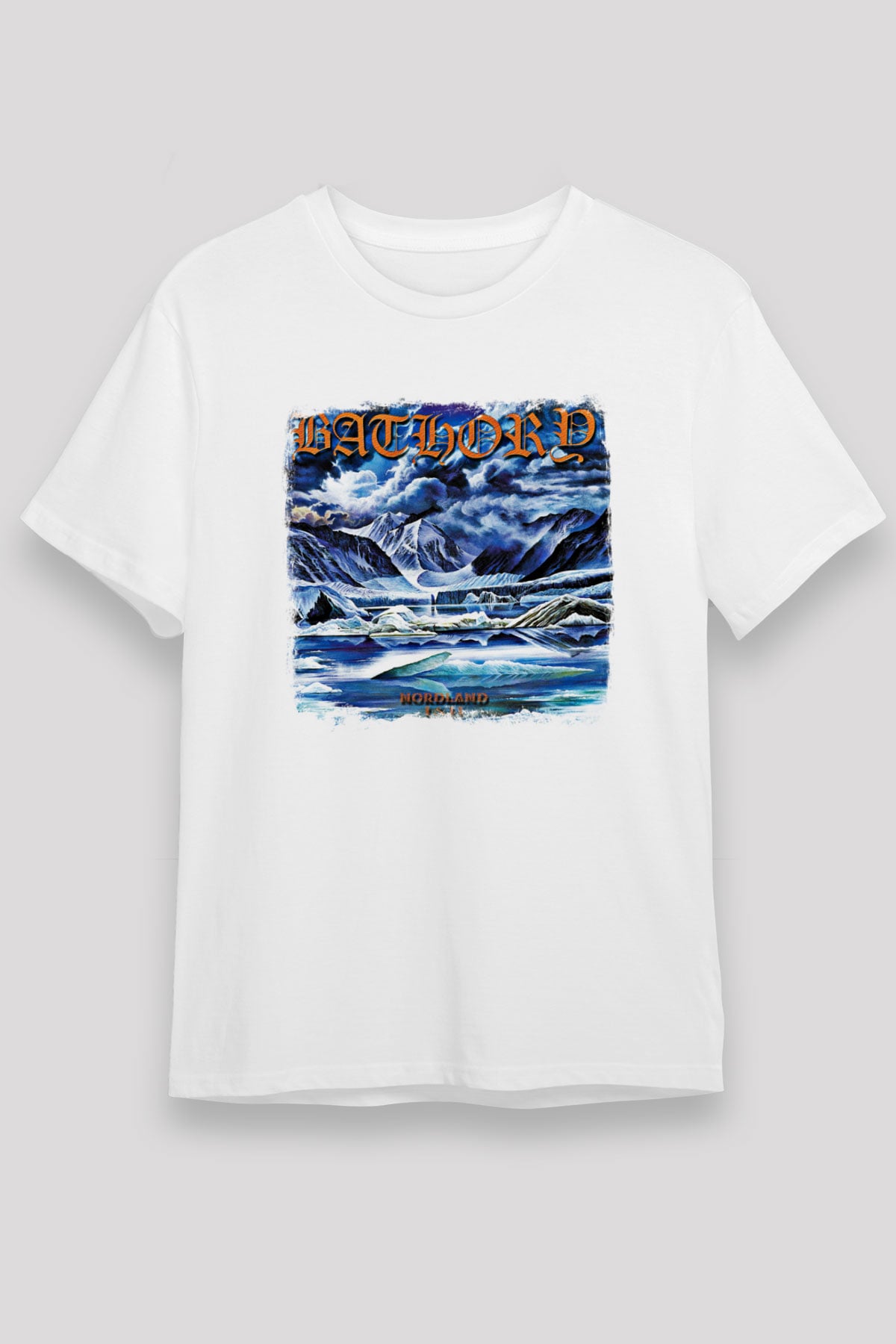 Bathory Baskılı Unisex Beyaz Tişört