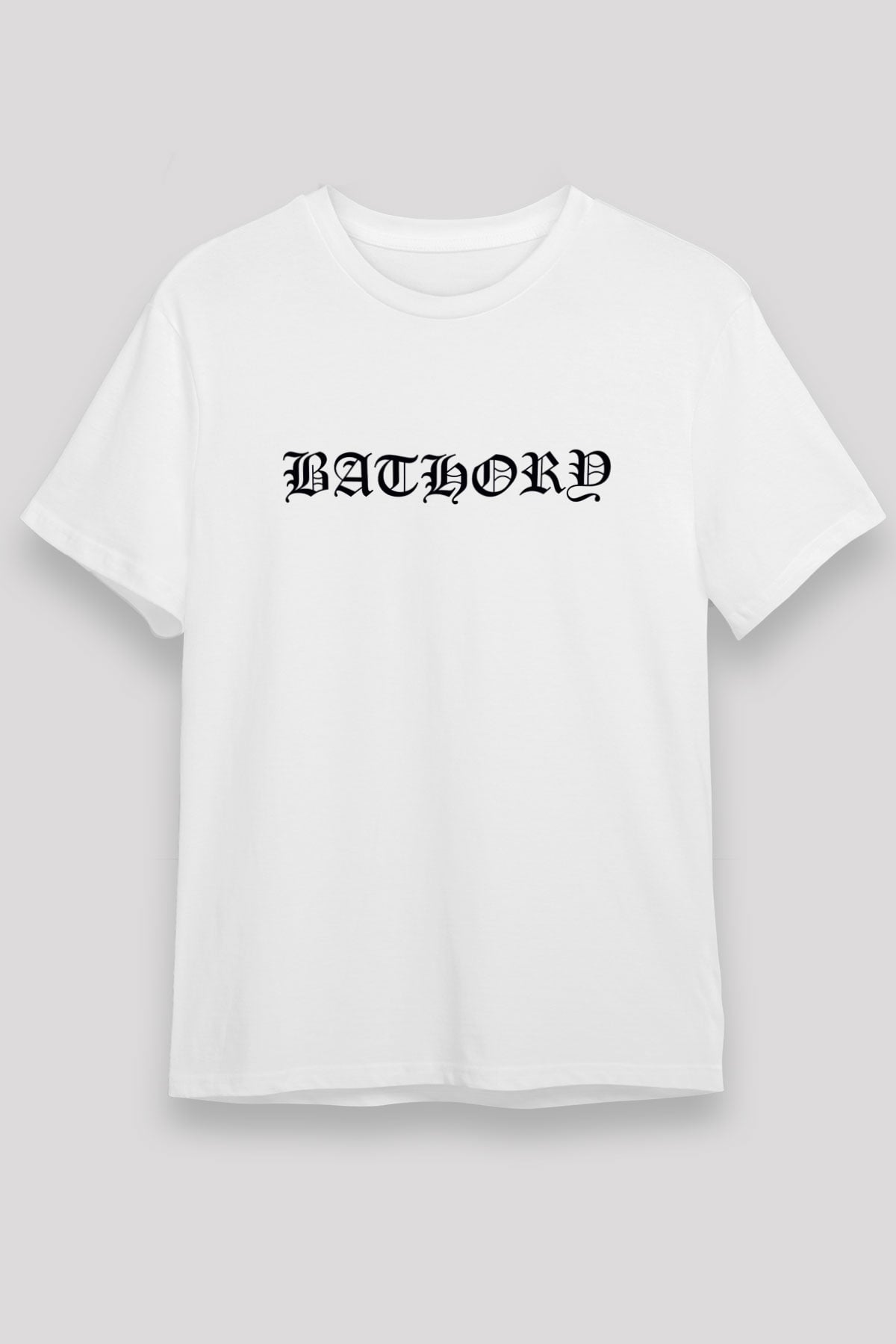 Bathory Beyaz Unisex Tişört T-Shirt - TişörtFabrikası