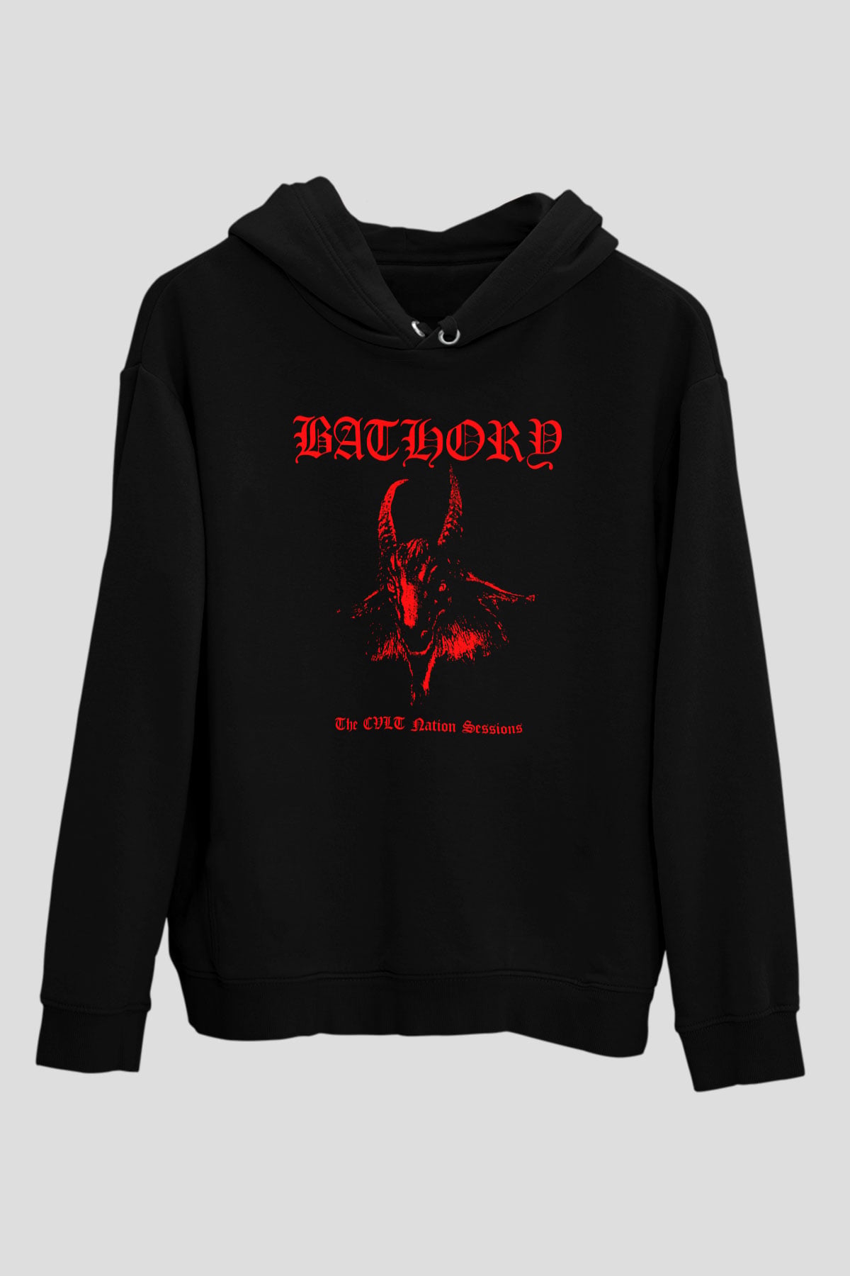 Bathory Siyah Unisex Kapüşonlu Sweatshirt