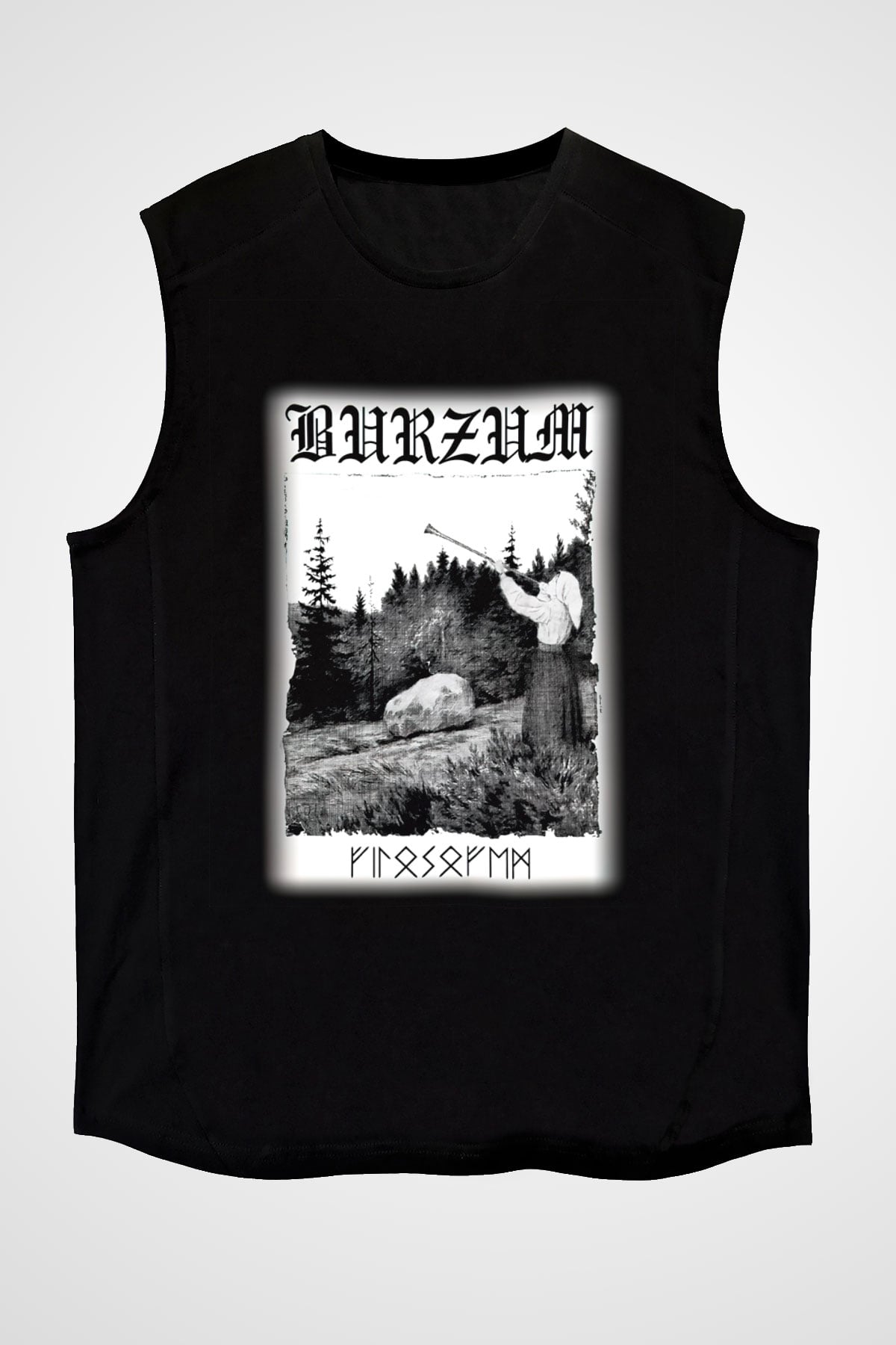 Bathory Siyah Unisex Kolsuz Tişört