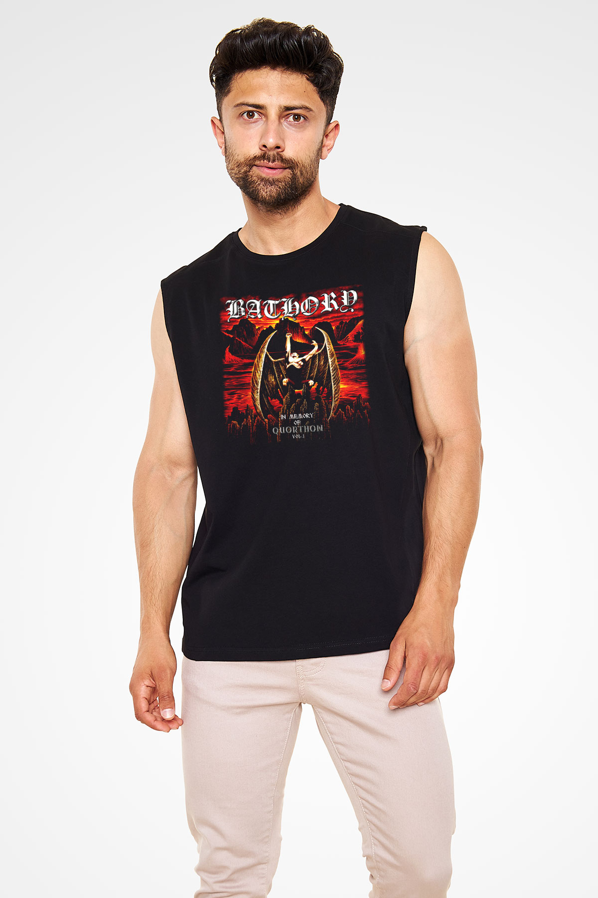 Bathory Siyah Unisex Kolsuz Tişört