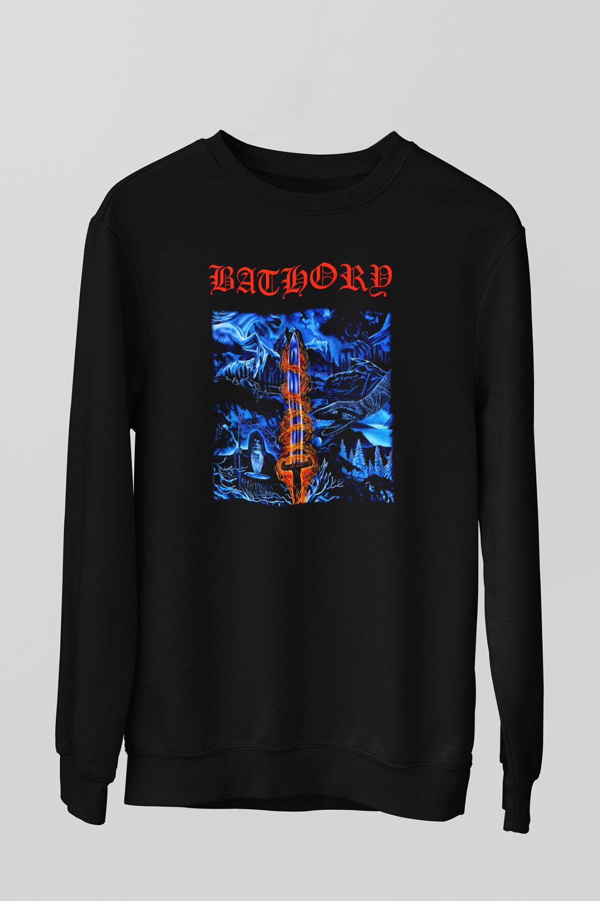 Bathory Siyah Unisex Sweatshirt