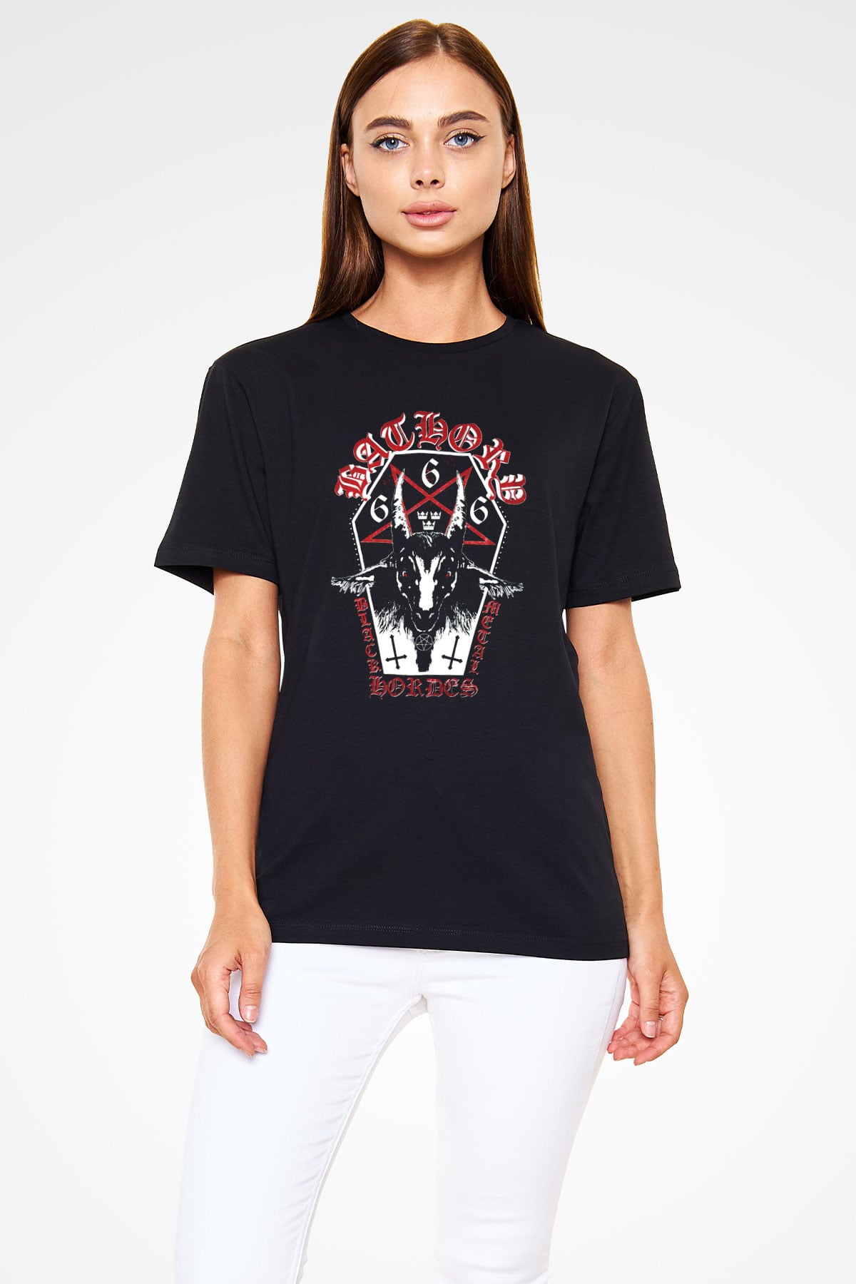 Bathory Siyah Unisex Tişört T-Shirt - TişörtFabrikası
