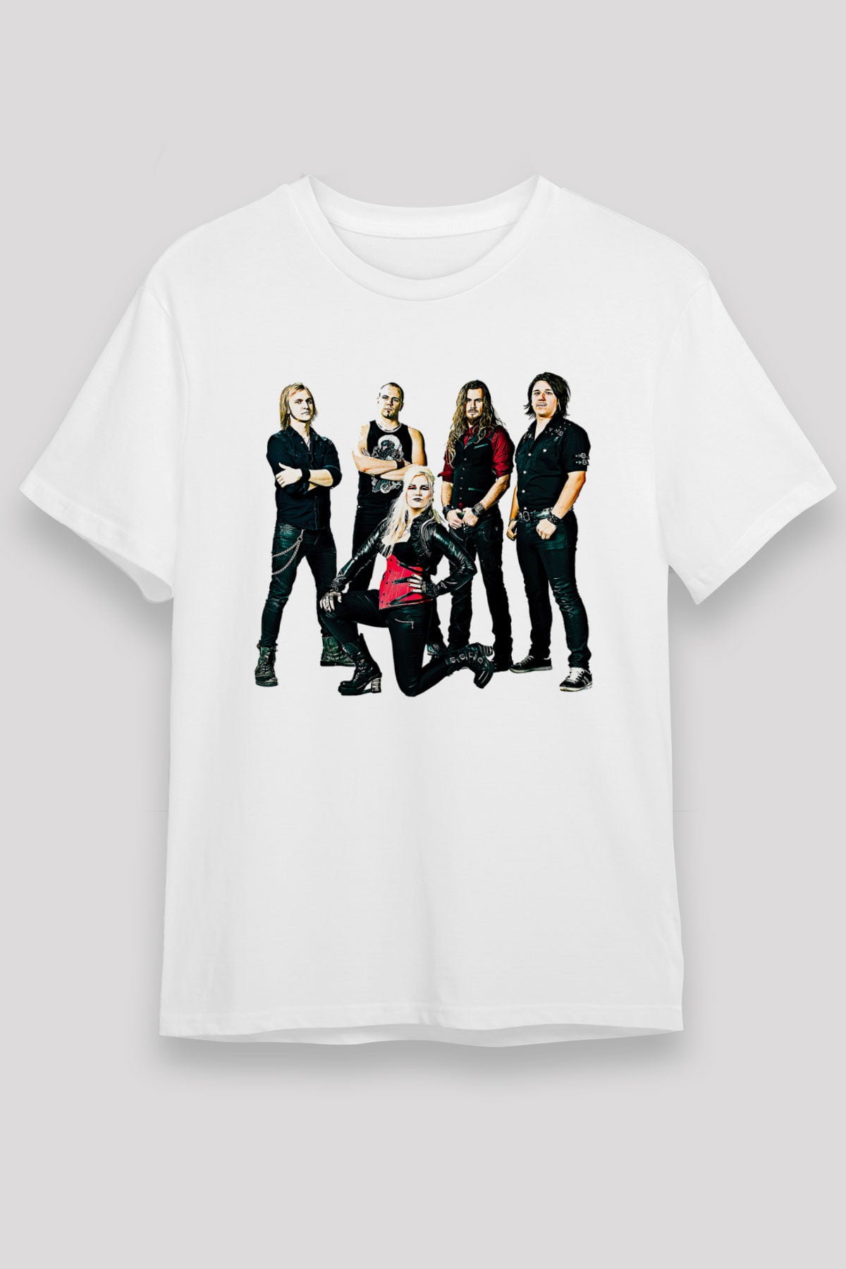 Battle Beast Baskılı Unisex Beyaz Tişört - Tshirt