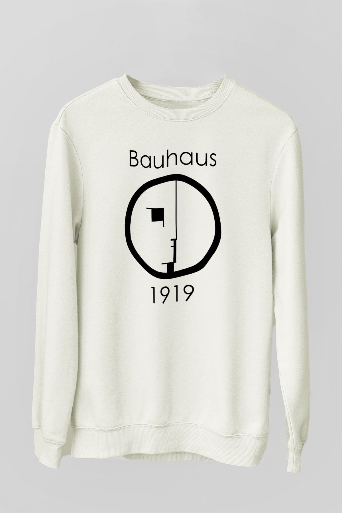 Bauhaus Beyaz Unisex Sweatshirt