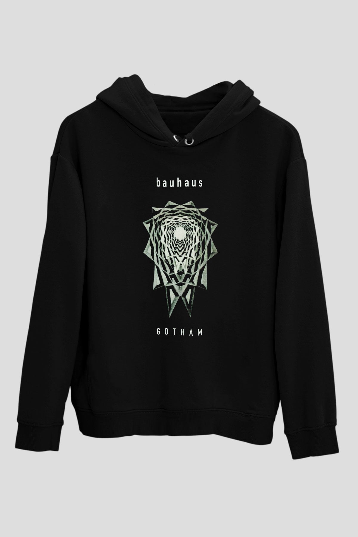 Bauhaus Siyah Unisex Kapüşonlu Sweatshirt