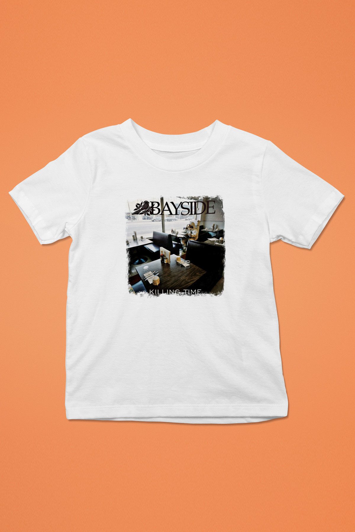 Bayside Baskılı Unisex Beyaz Çocuk Tişört