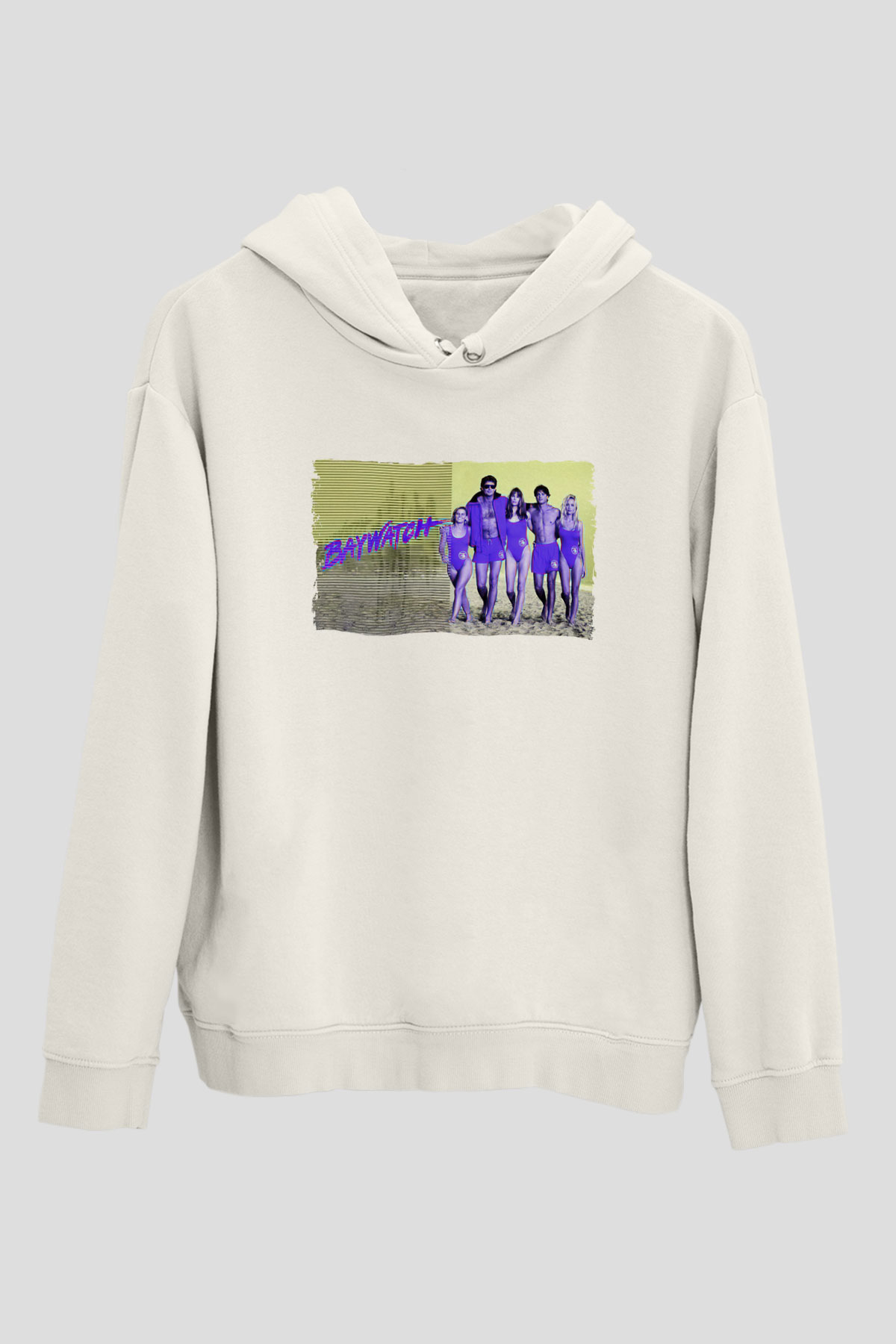 Baywatch Beyaz Unisex Hoodie