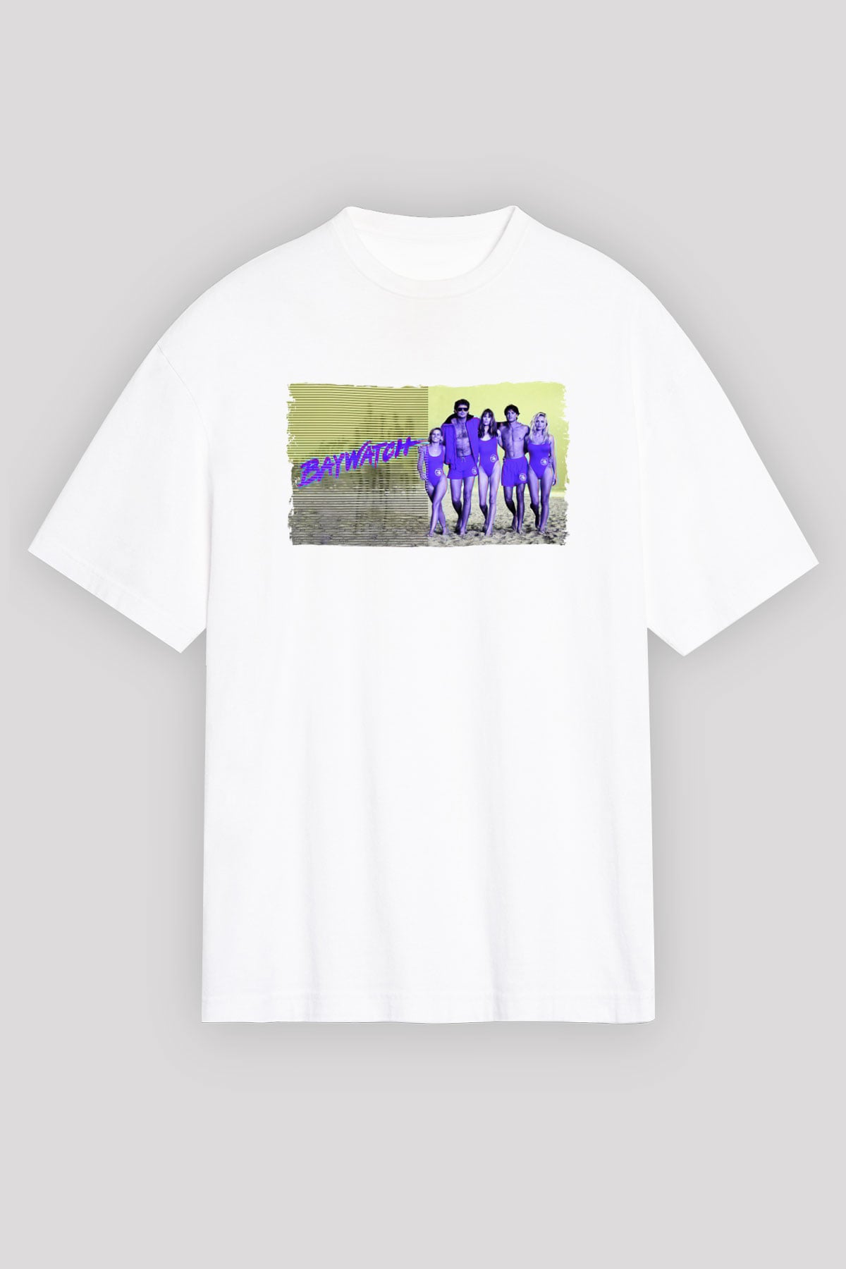 Baywatch Beyaz Unisex Tişört T-Shirt
