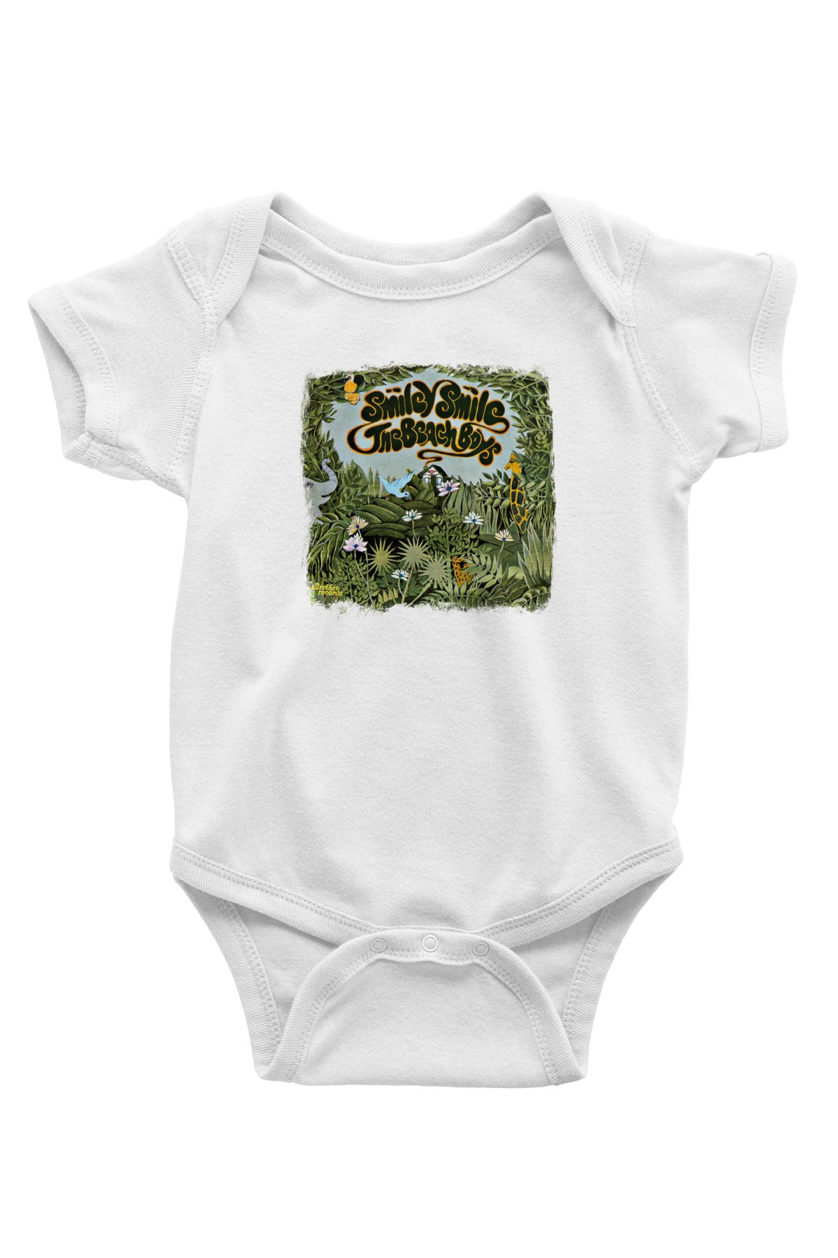 Beach Boys Baskılı Unisex Beyaz Bebek Body - Zıbın
