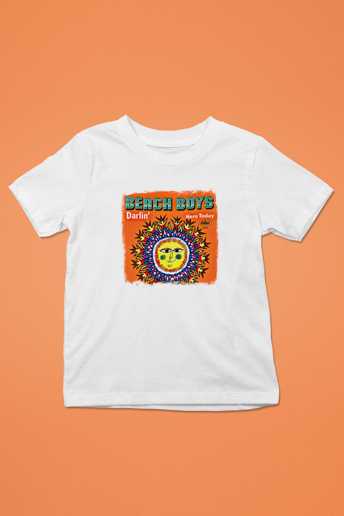 Beach Boys Baskılı Unisex Beyaz Çocuk Tişört