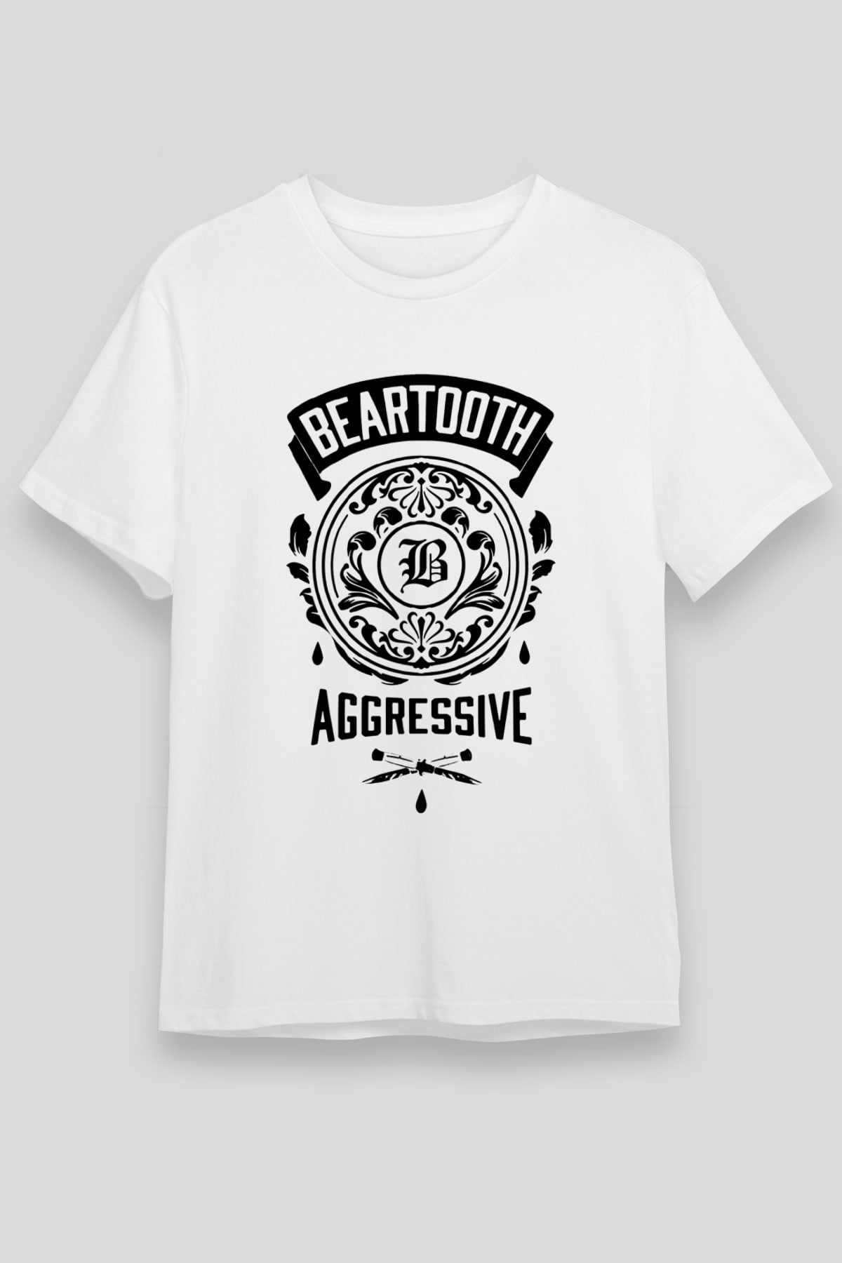 Beartooth Beyaz Unisex Tişört T-Shirt - TişörtFabrikası