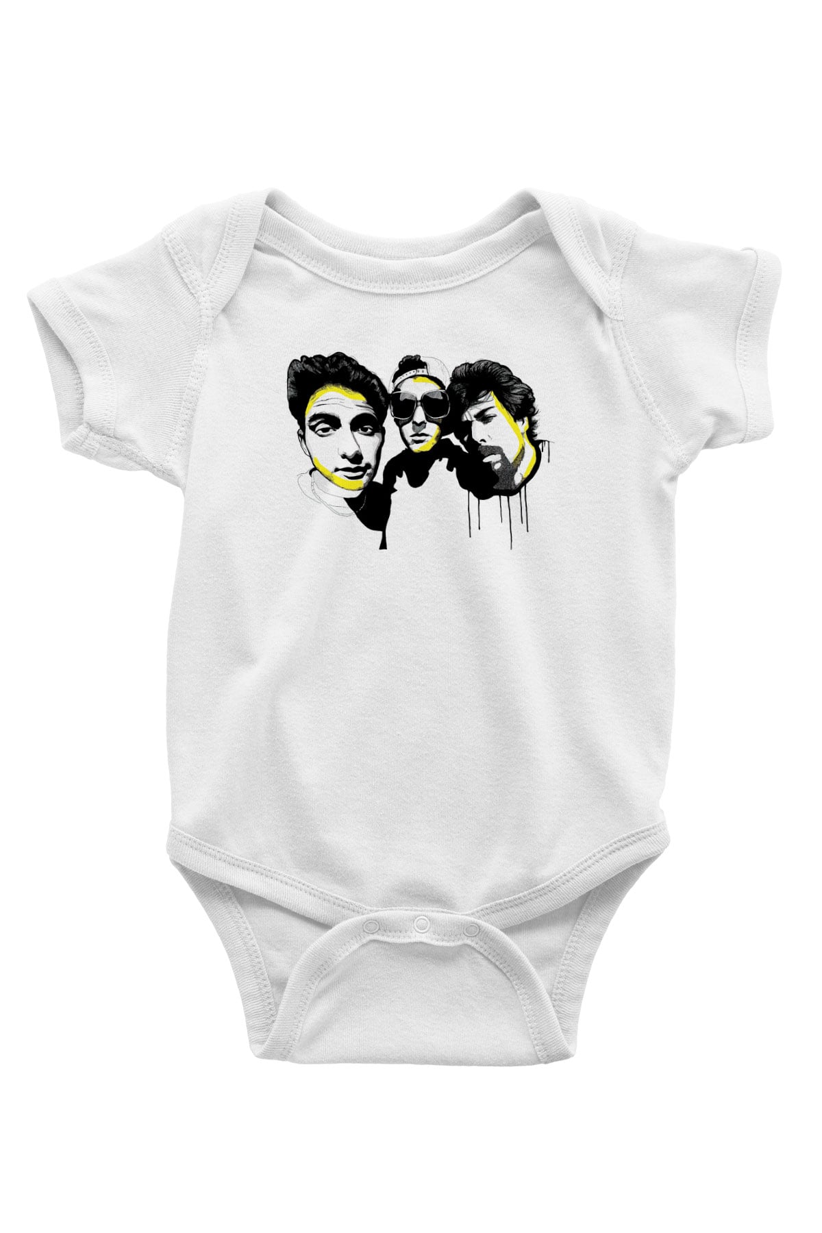Beastie Boys Baskılı Beyaz Unisex Bebek Body - Zıbın