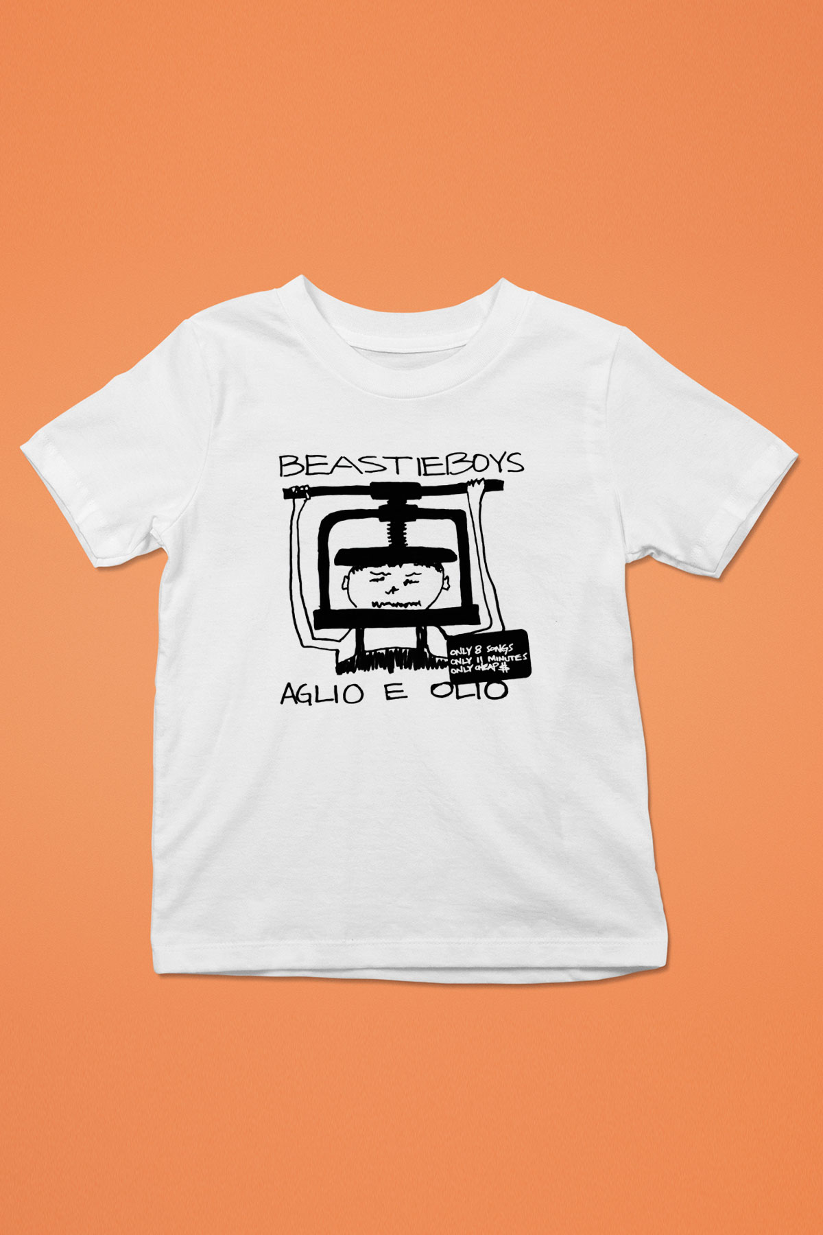 Beastie Boys Baskılı Beyaz Unisex Çocuk Tişört