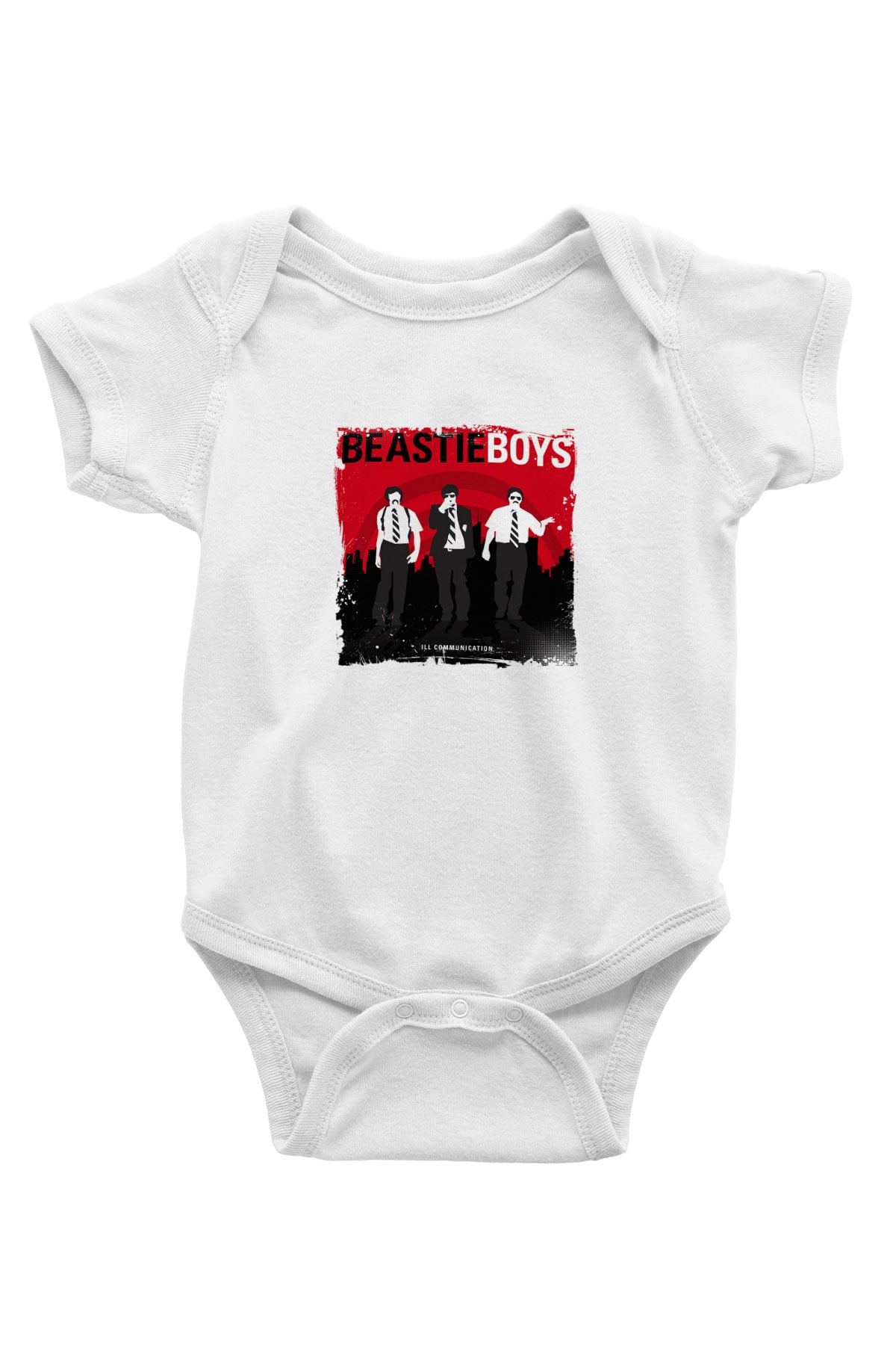Beastie Boys Baskılı Unisex Beyaz Bebek Body - Zıbın