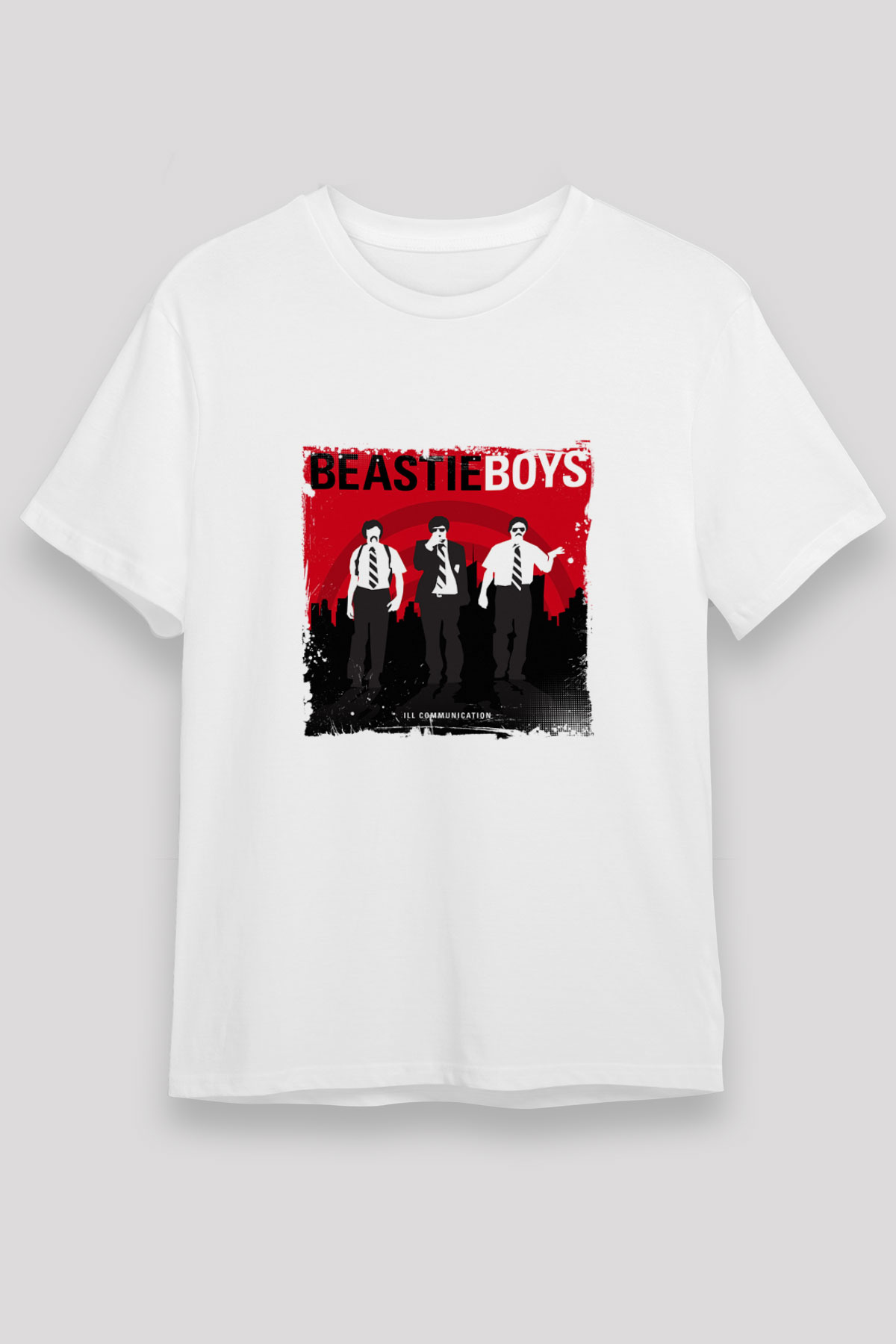 Beastie Boys Baskılı Unisex Beyaz Tişört