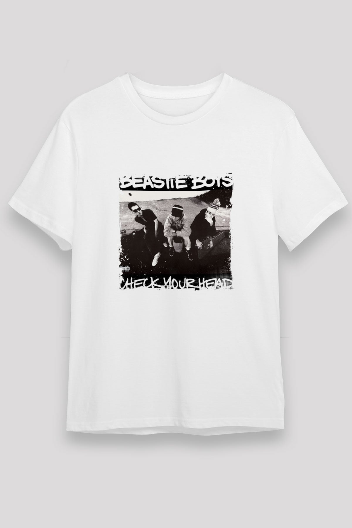 Beastie Boys Baskılı Unisex Beyaz Tişört