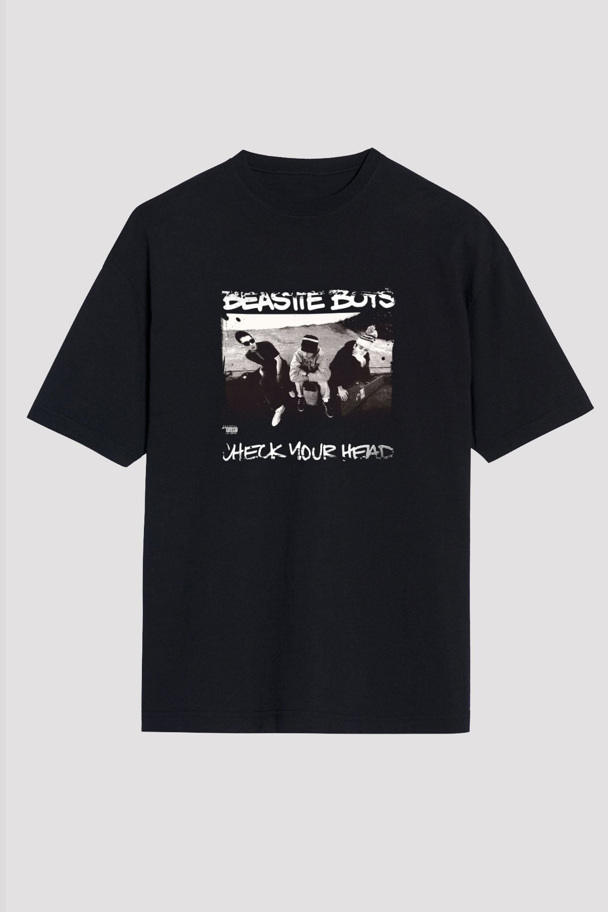 Beastie Boys Baskılı Unisex Oversize Siyah Tişört