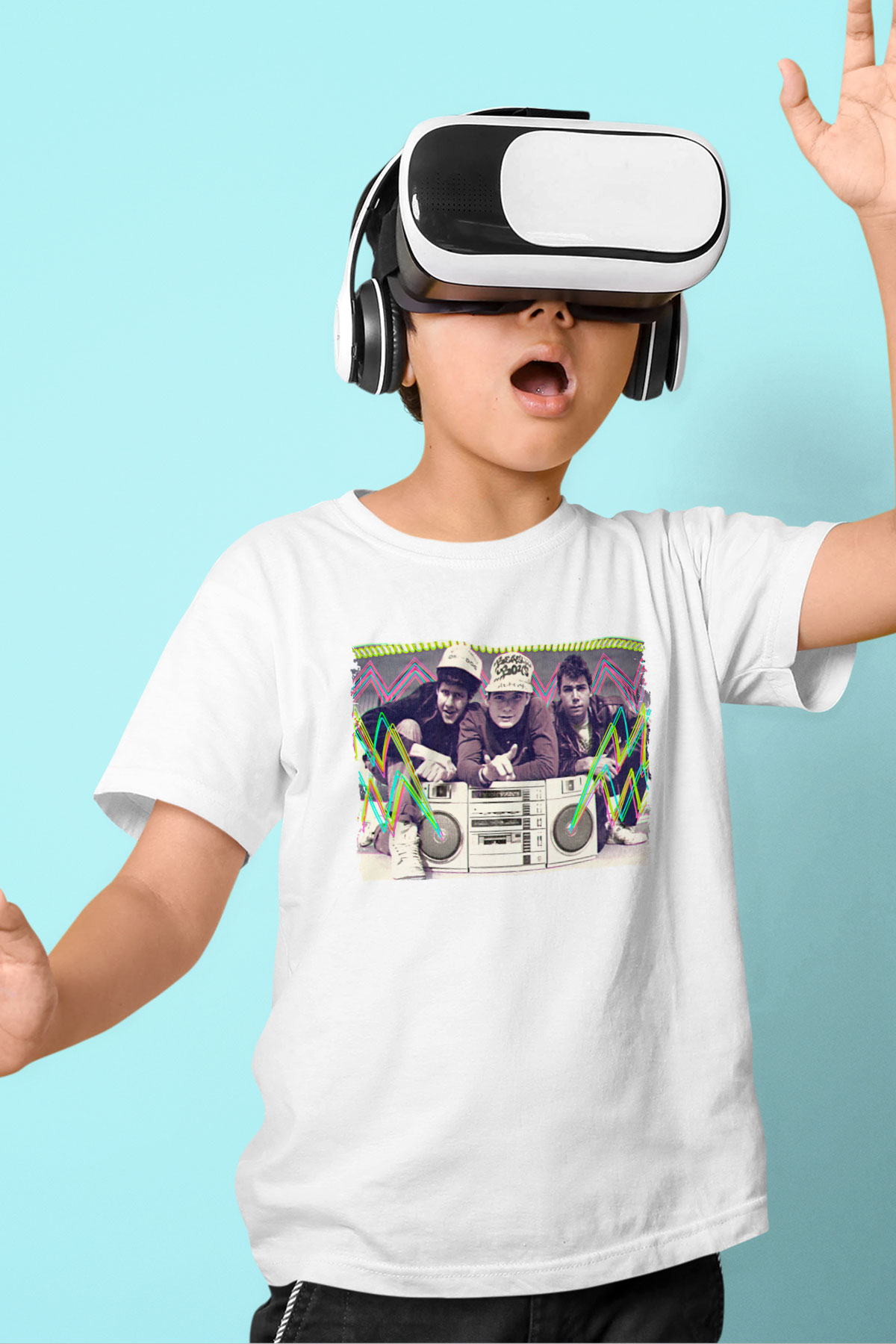 Beastie Boys Beyaz Unisex Çocuk Tişört