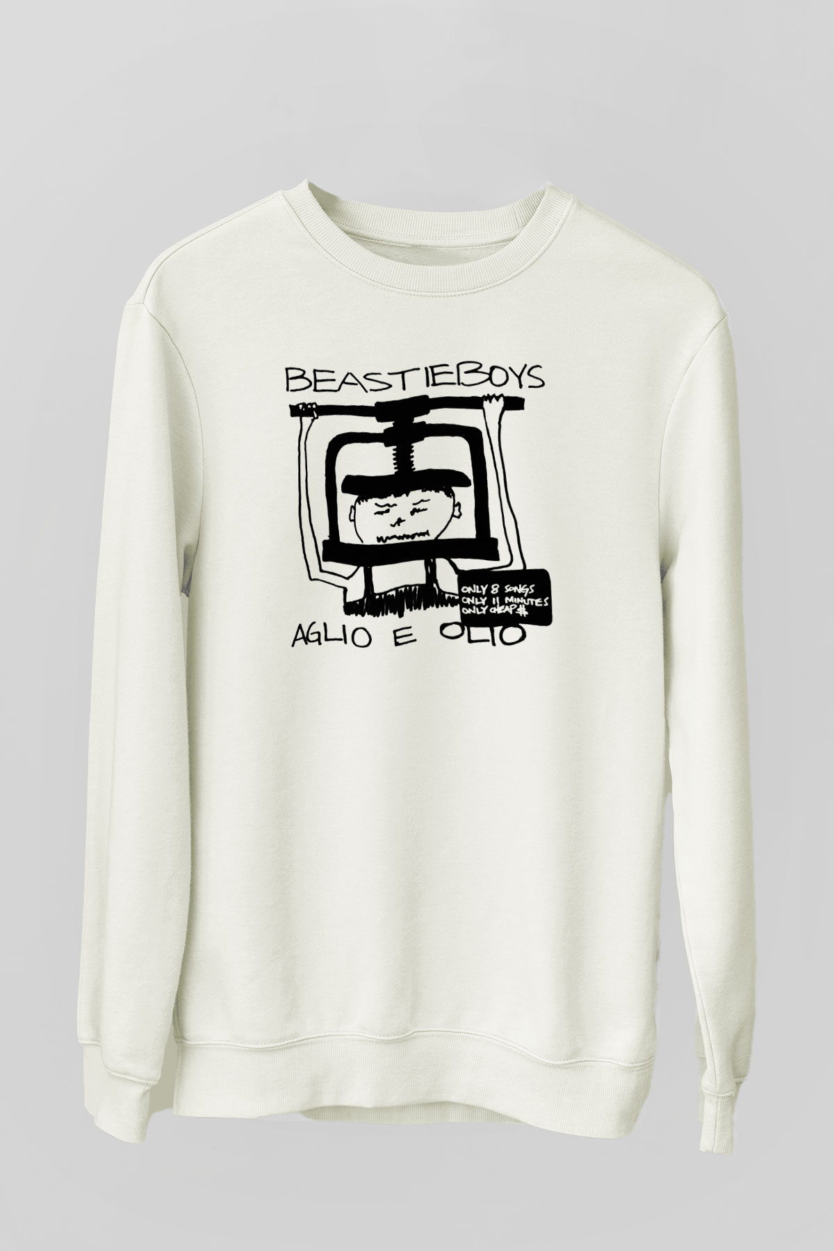 Beastie Boys Beyaz Unisex Sweatshirt