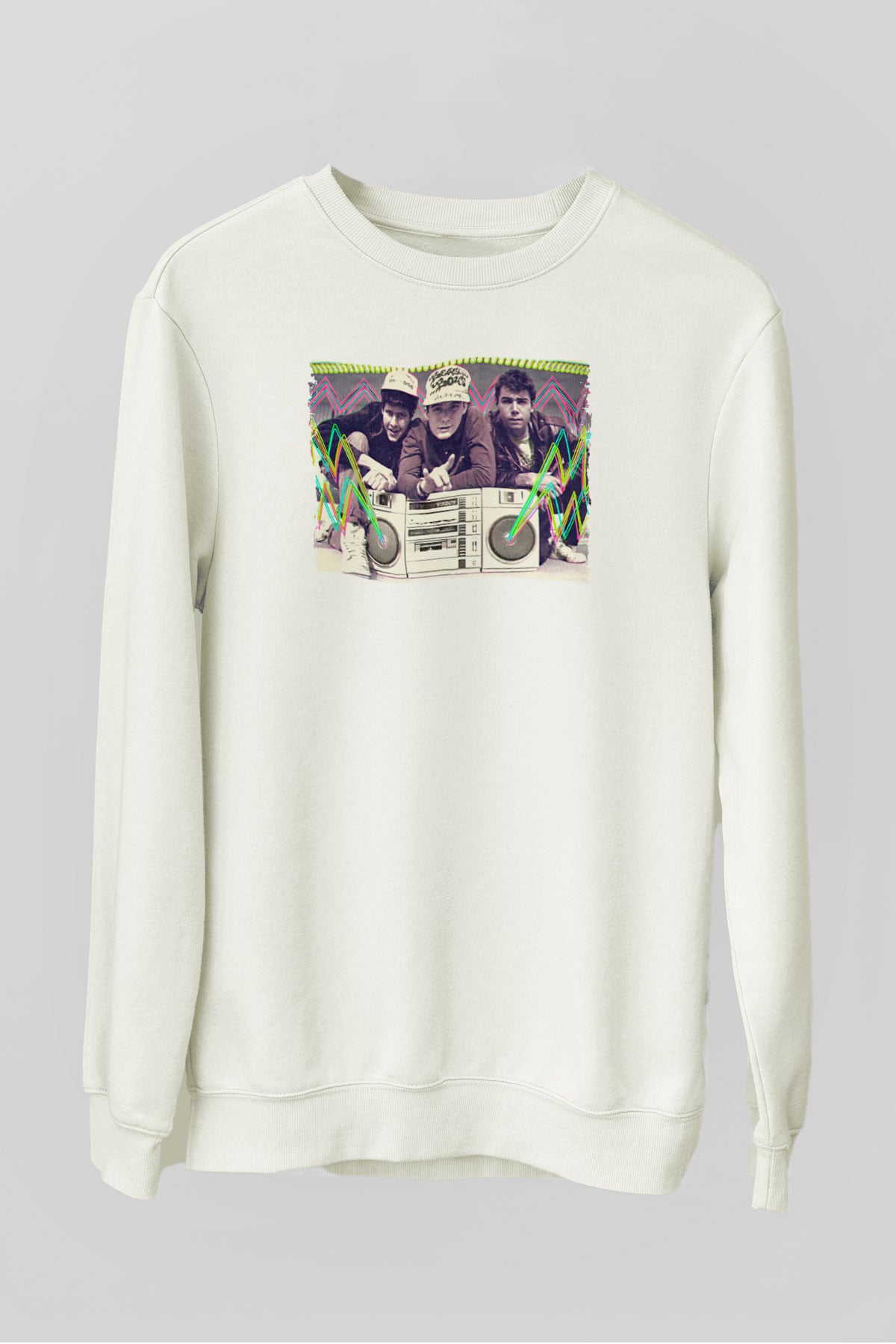 Beastie Boys Beyaz Unisex Sweatshirt