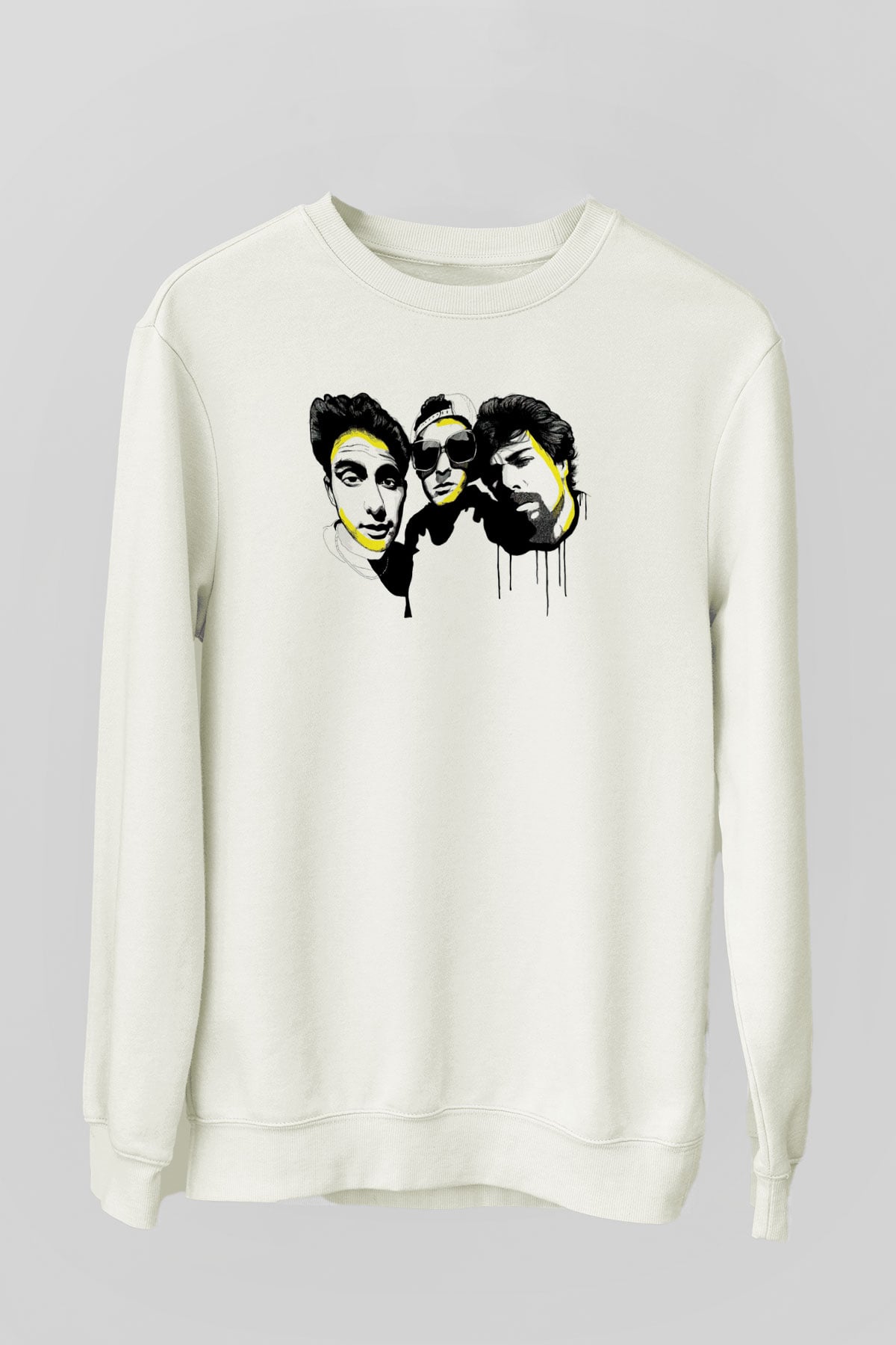 Beastie Boys Beyaz Unisex Sweatshirt