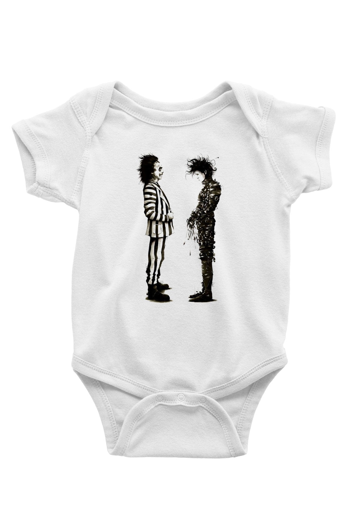 Beetlejuice Beterböcek Baskılı Beyaz Unisex Bebek Body - Zıbın